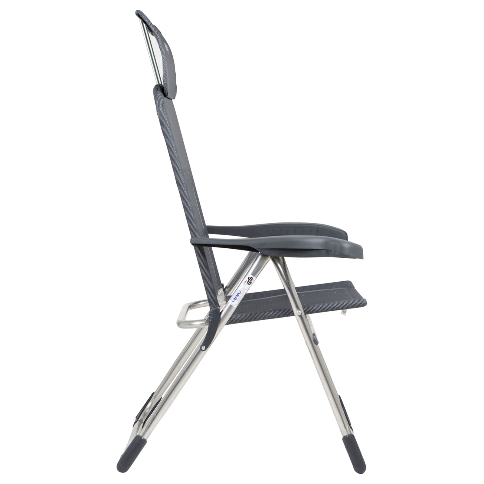 Chaise de camping CRESPO AL 213 Chaise longue de jardin compacte Chaise pliante pliable en aluminium