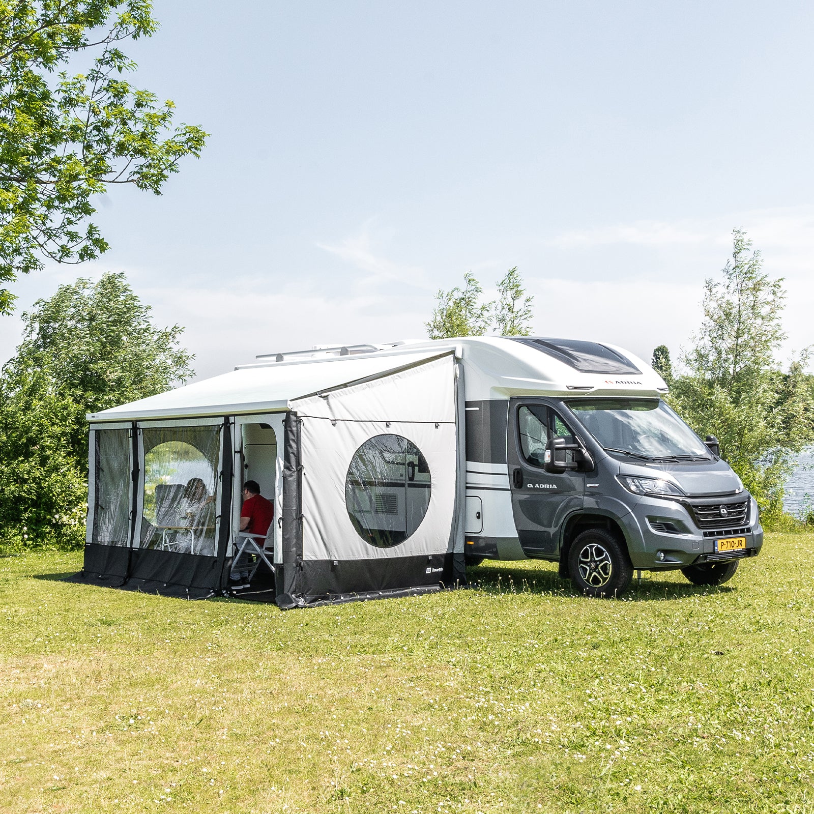 TRAVELLIFE Markise Vorderwand Tür Scala Front Wand Panel Für Thule Omnistor 1,1m