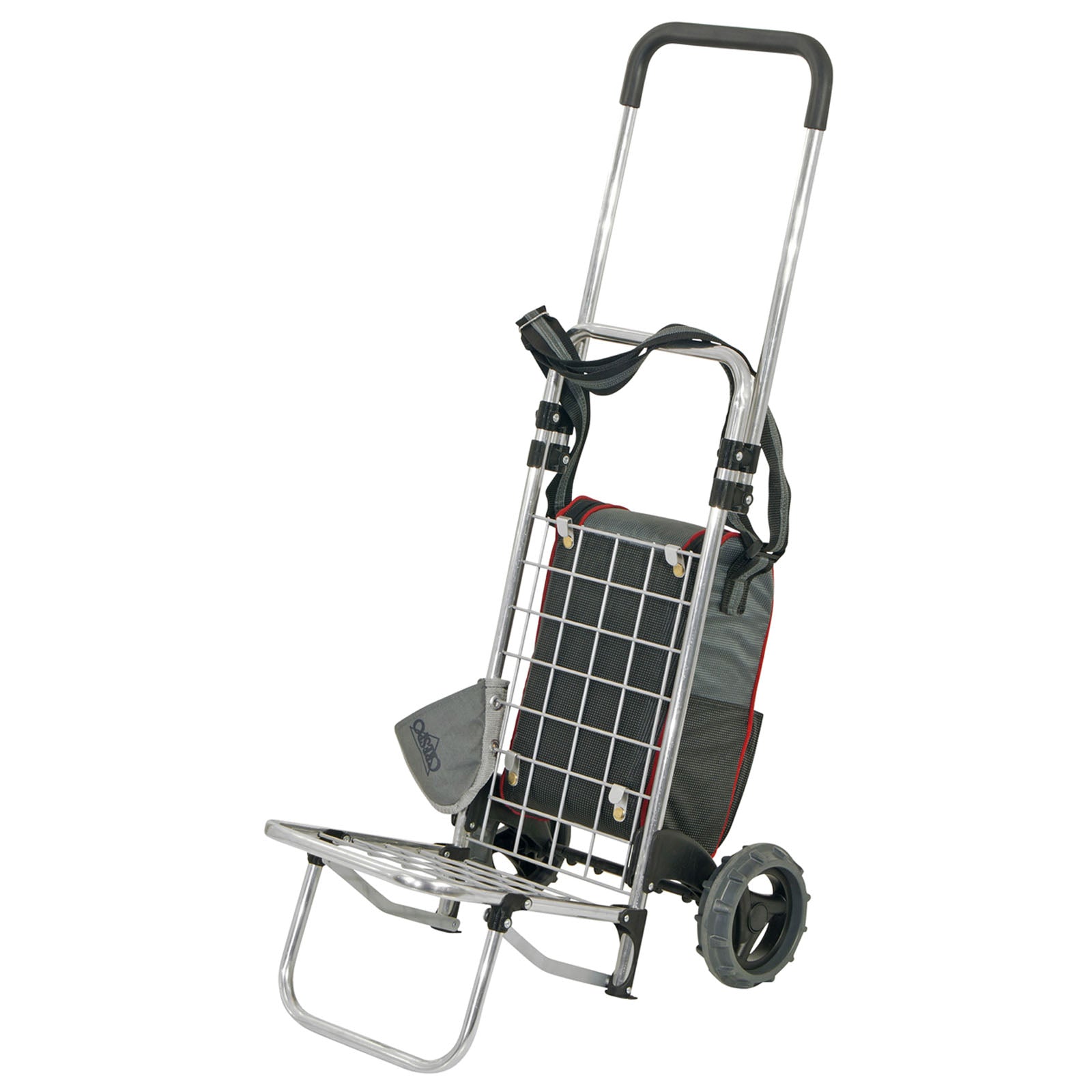 CRESPO Camping-steekkar Trolley Transportkar Koeltas Opvouwbaar Aluminium