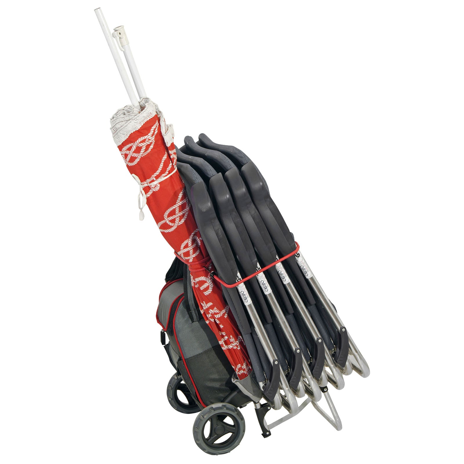 CRESPO Camping-steekkar Trolley Transportkar Koeltas Opvouwbaar Aluminium