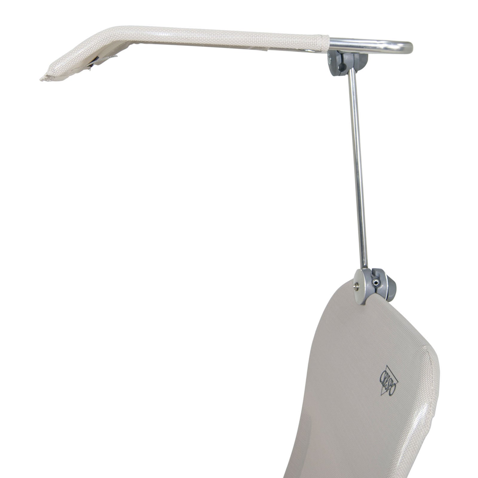 Chaise de camping à auvent CRESPO P199, protection parasol, chaise pliante, chaise de plage