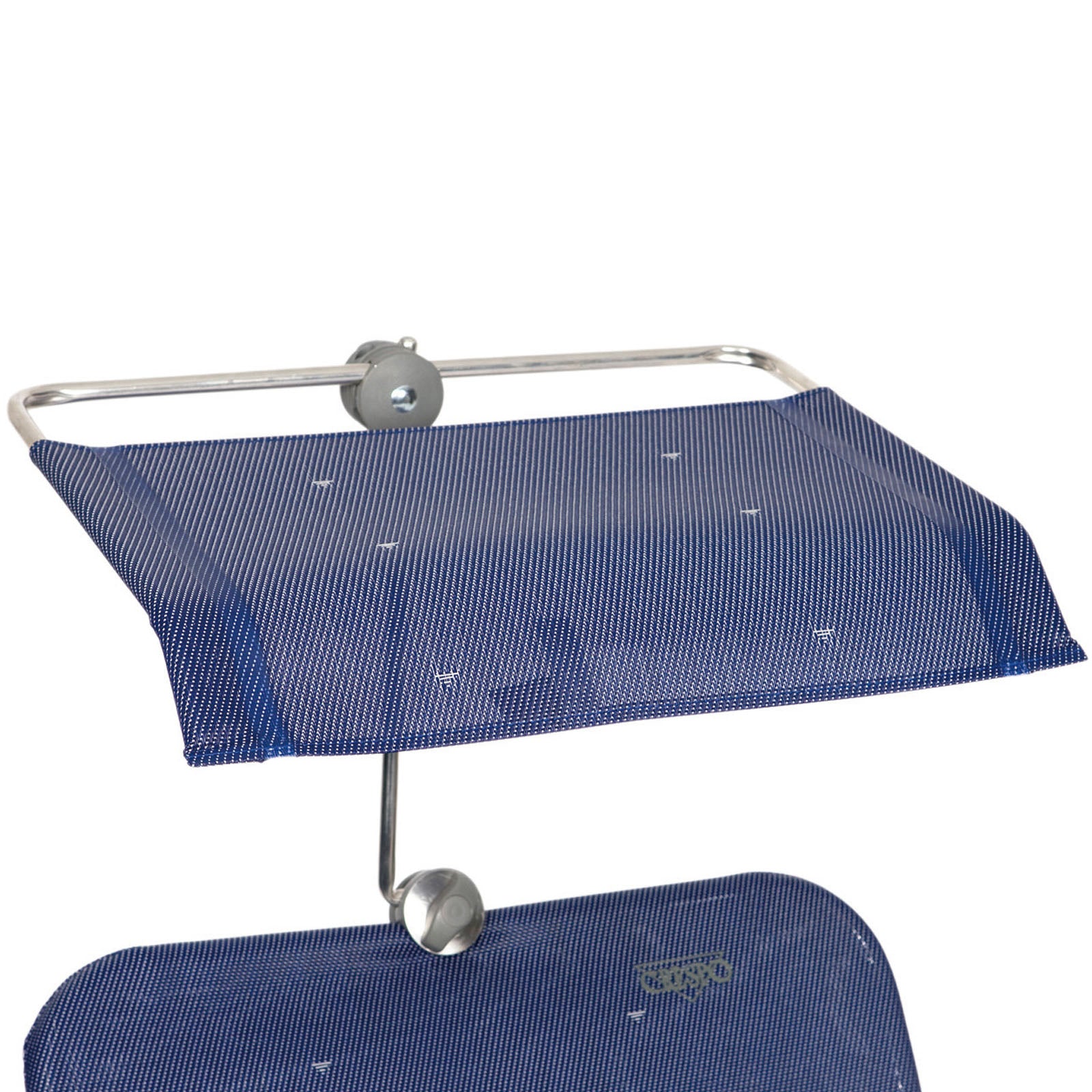 Chaise de camping à auvent CRESPO P199, protection parasol, chaise pliante, chaise de plage