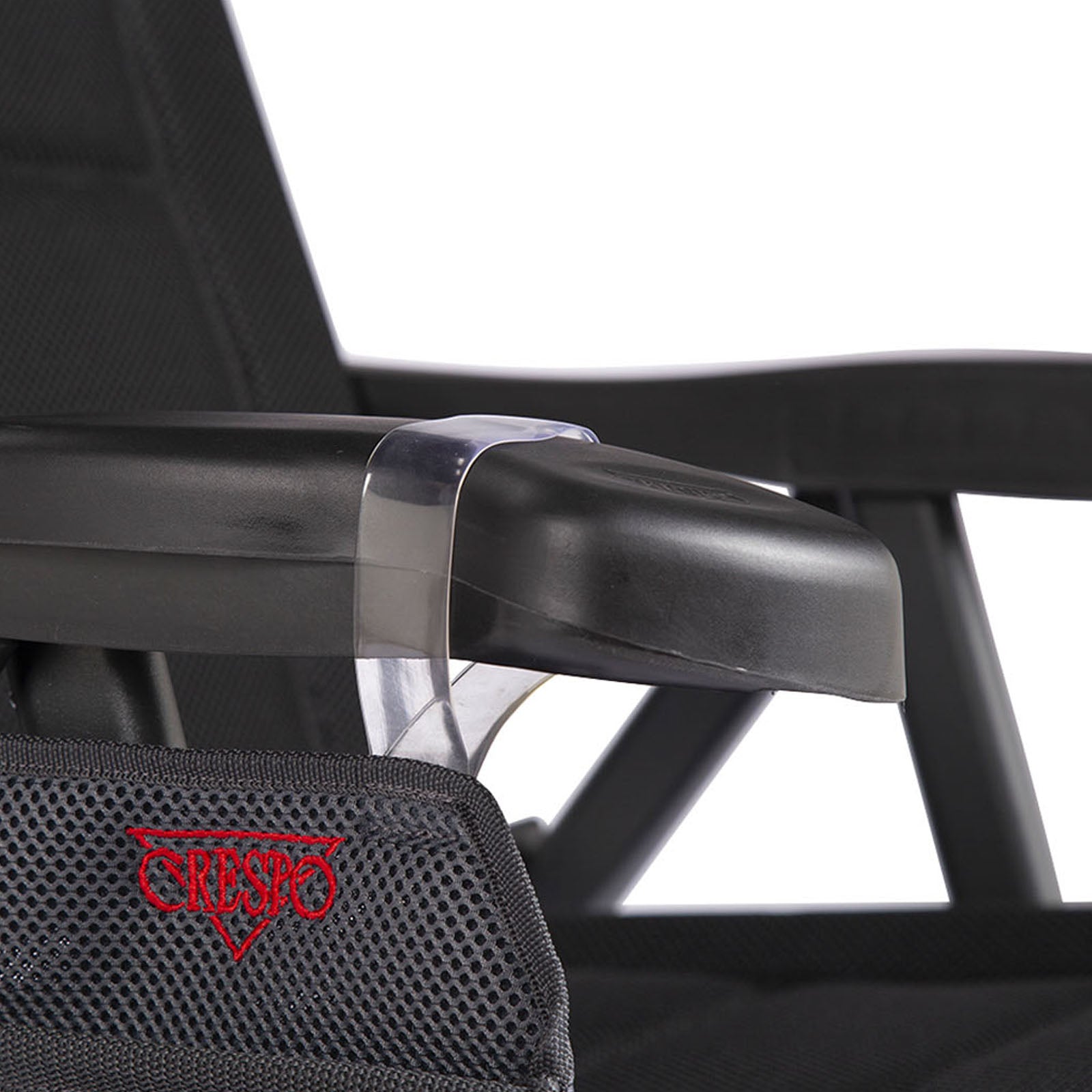 CRESPO Organiseur suspendu à poche latérale pour chaise longue Air Deluxe avec accoudoirs et 4 compartiments