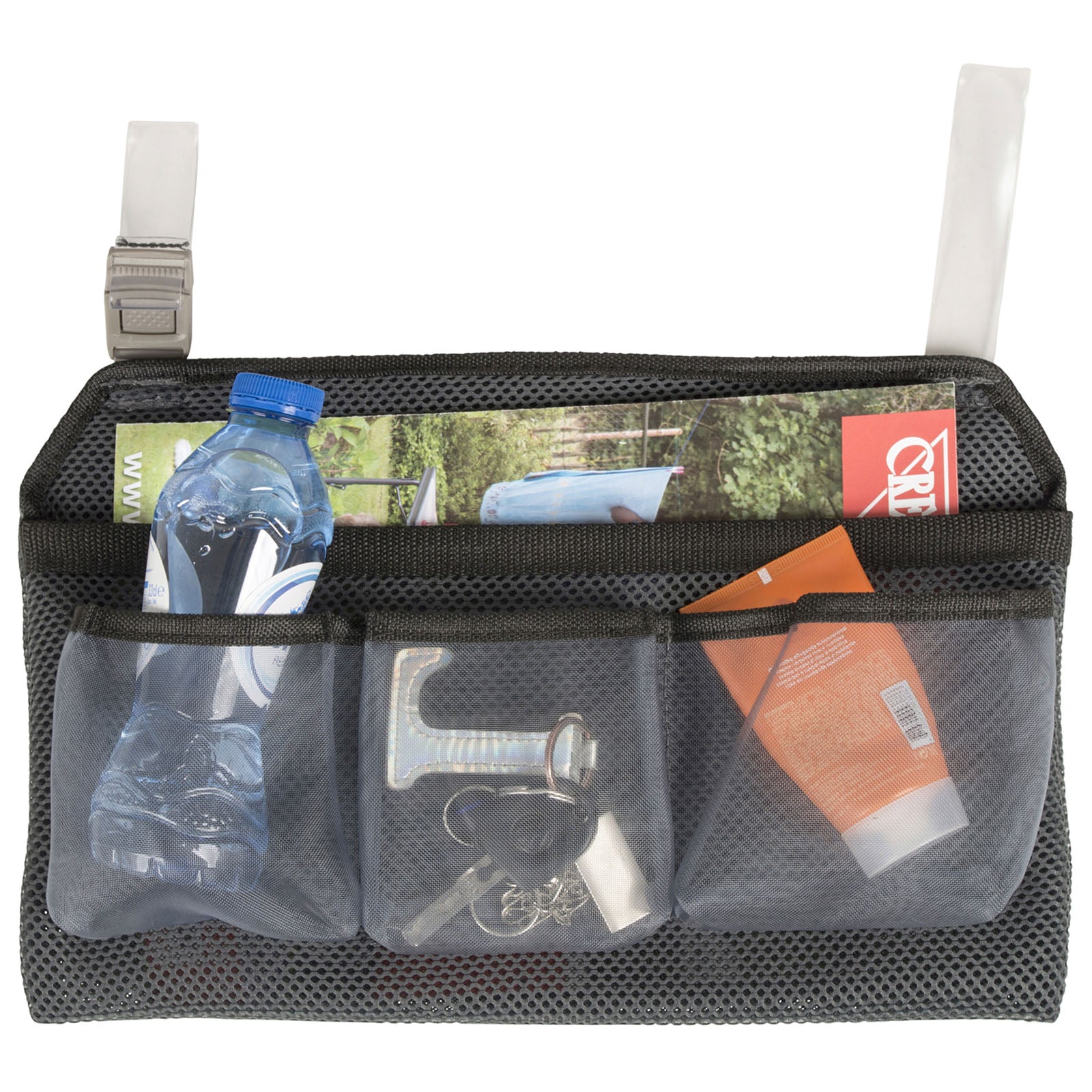 CRESPO Seiten Tasche Hänge Organizer Liege Stuhl Arm Lehne Aufbewahrung 4 Fächer