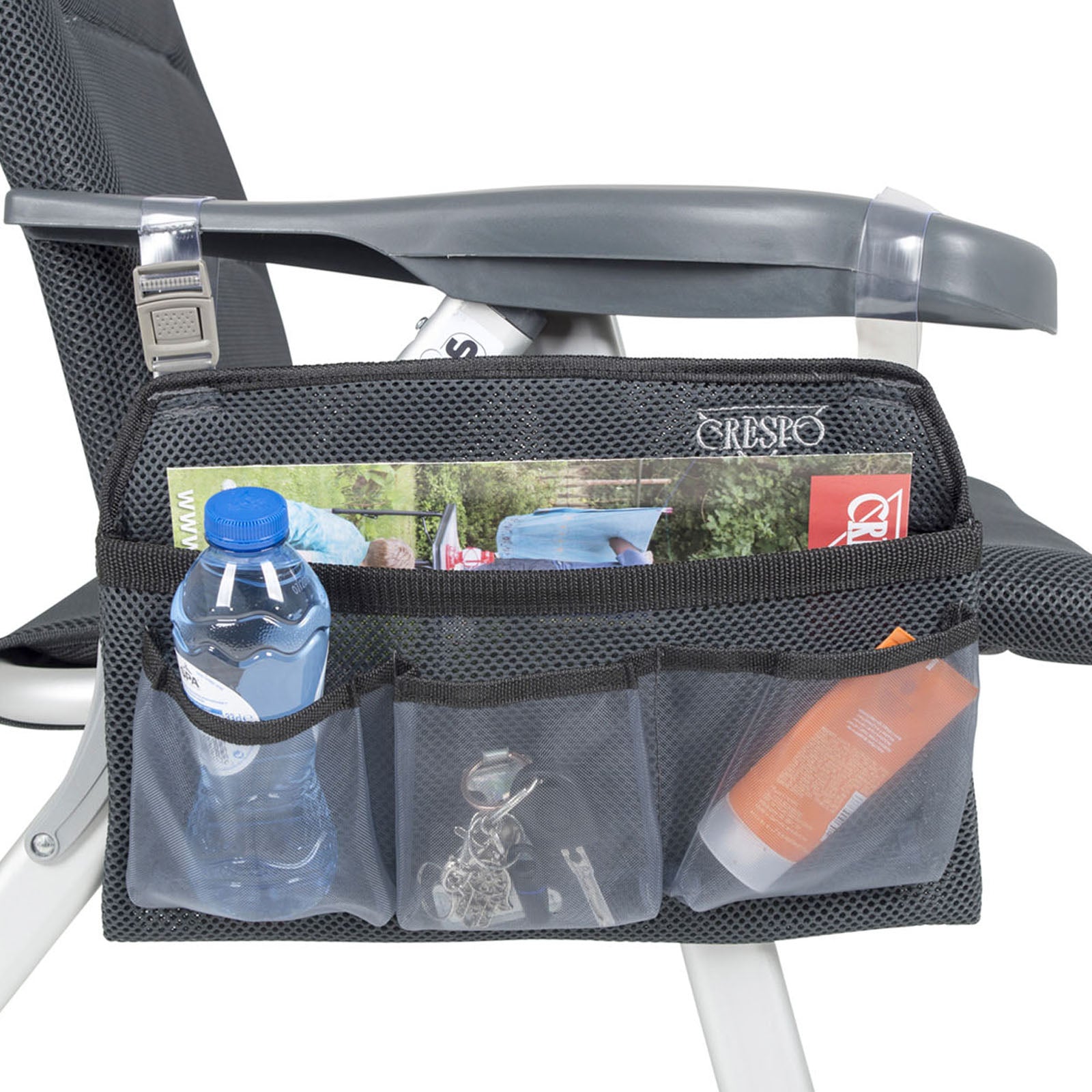 CRESPO Seiten Tasche Hänge Organizer Liege Stuhl Arm Lehne Aufbewahrung 4 Fächer
