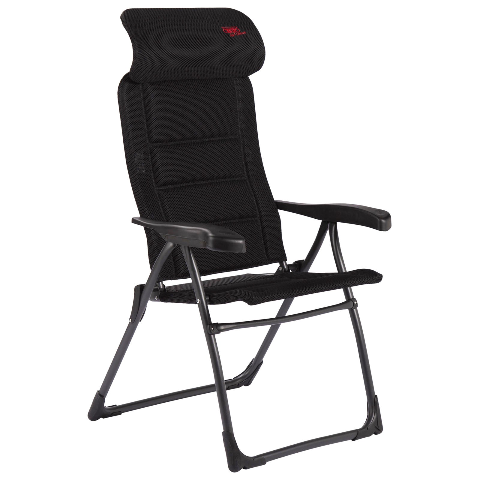 CRESPO campingstoel, ligstoel AP215 AirDeluxe Compact klapstoel, opvouwbare stoel van aluminium