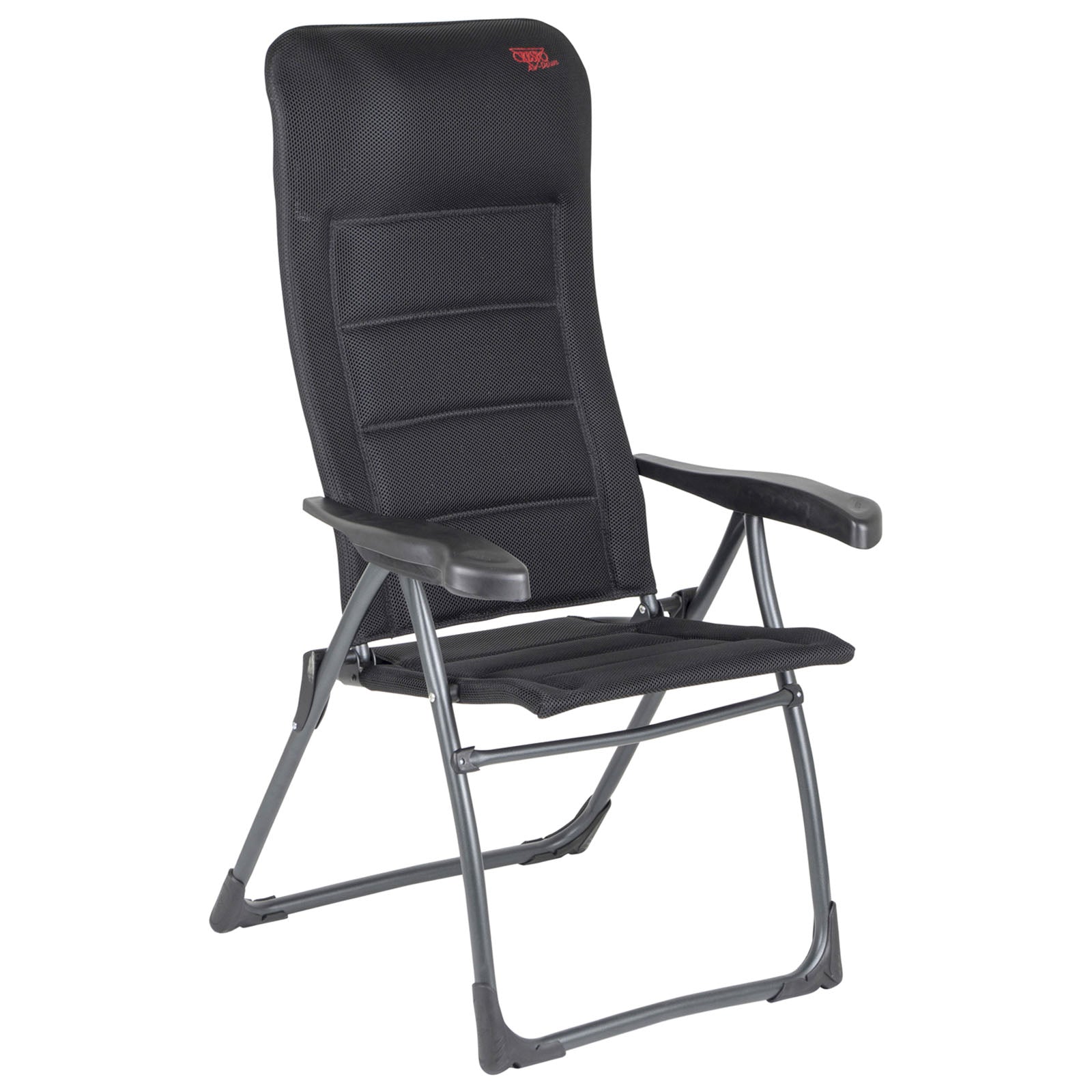 Chaise de jardin CRESPO AP 215 Air Deluxe Chaise longue de camping pliante en aluminium 110 kg