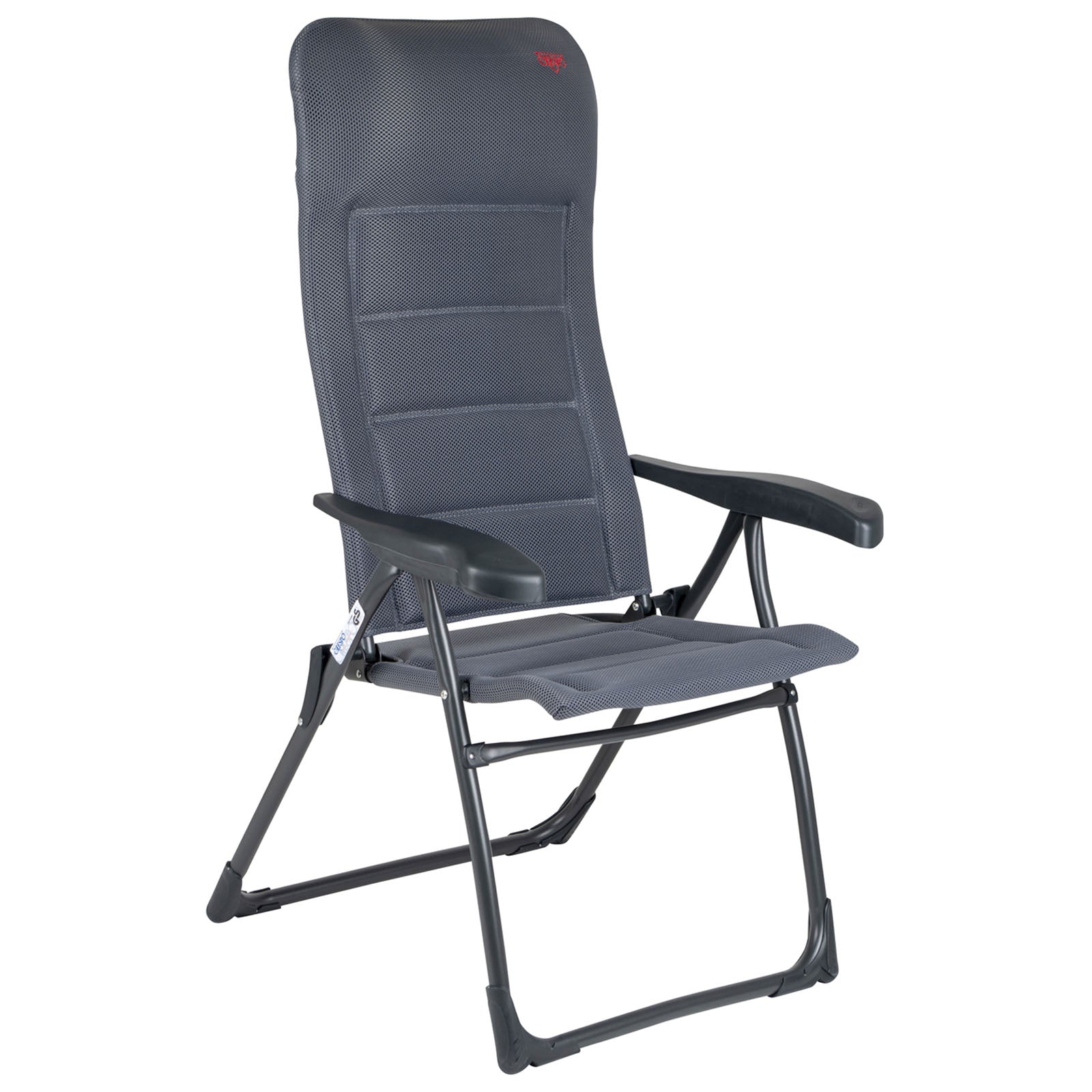 Chaise de jardin CRESPO AP 215 Air Deluxe Chaise longue de camping pliante en aluminium 110 kg