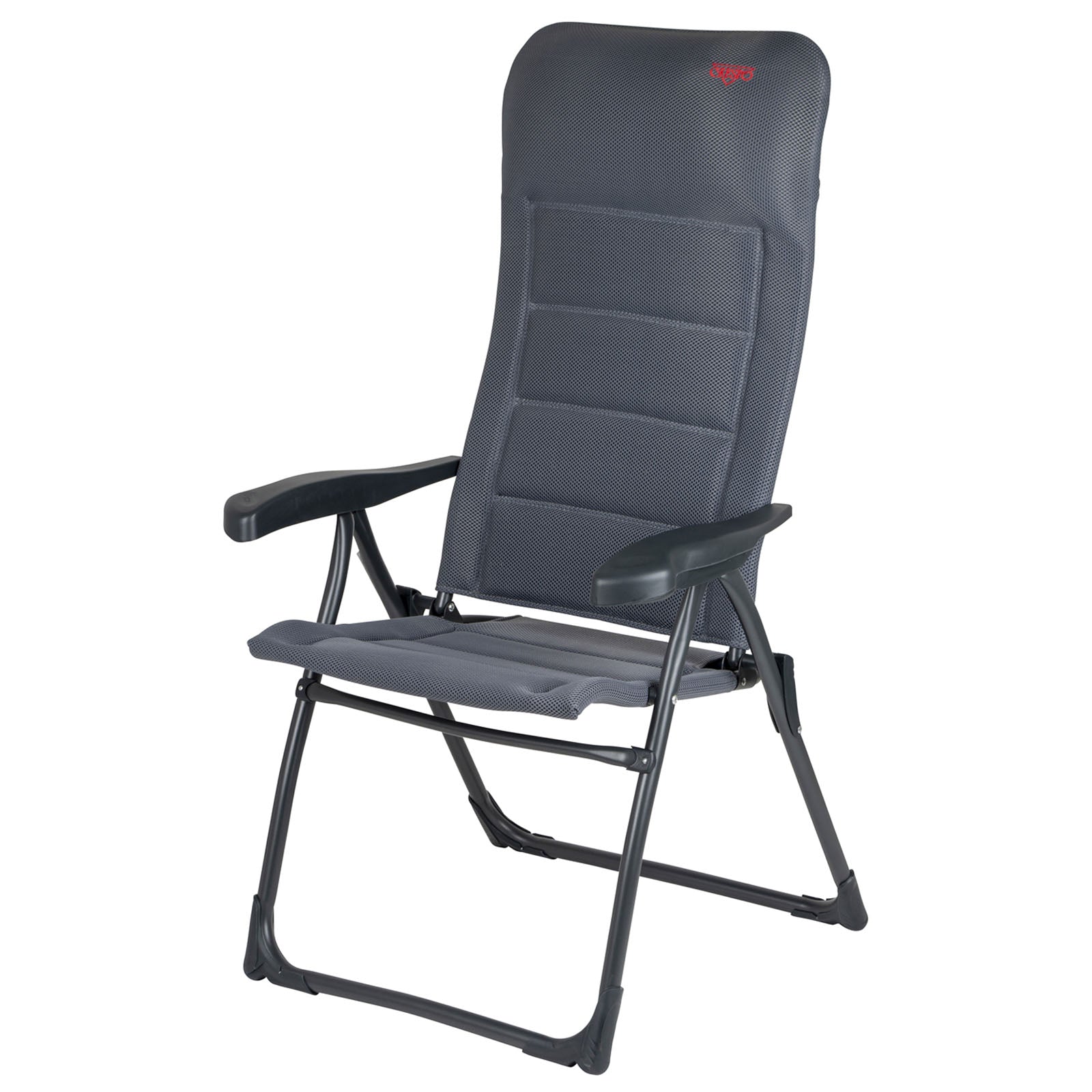 Chaise de jardin CRESPO AP 215 Air Deluxe Chaise longue de camping pliante en aluminium 110 kg