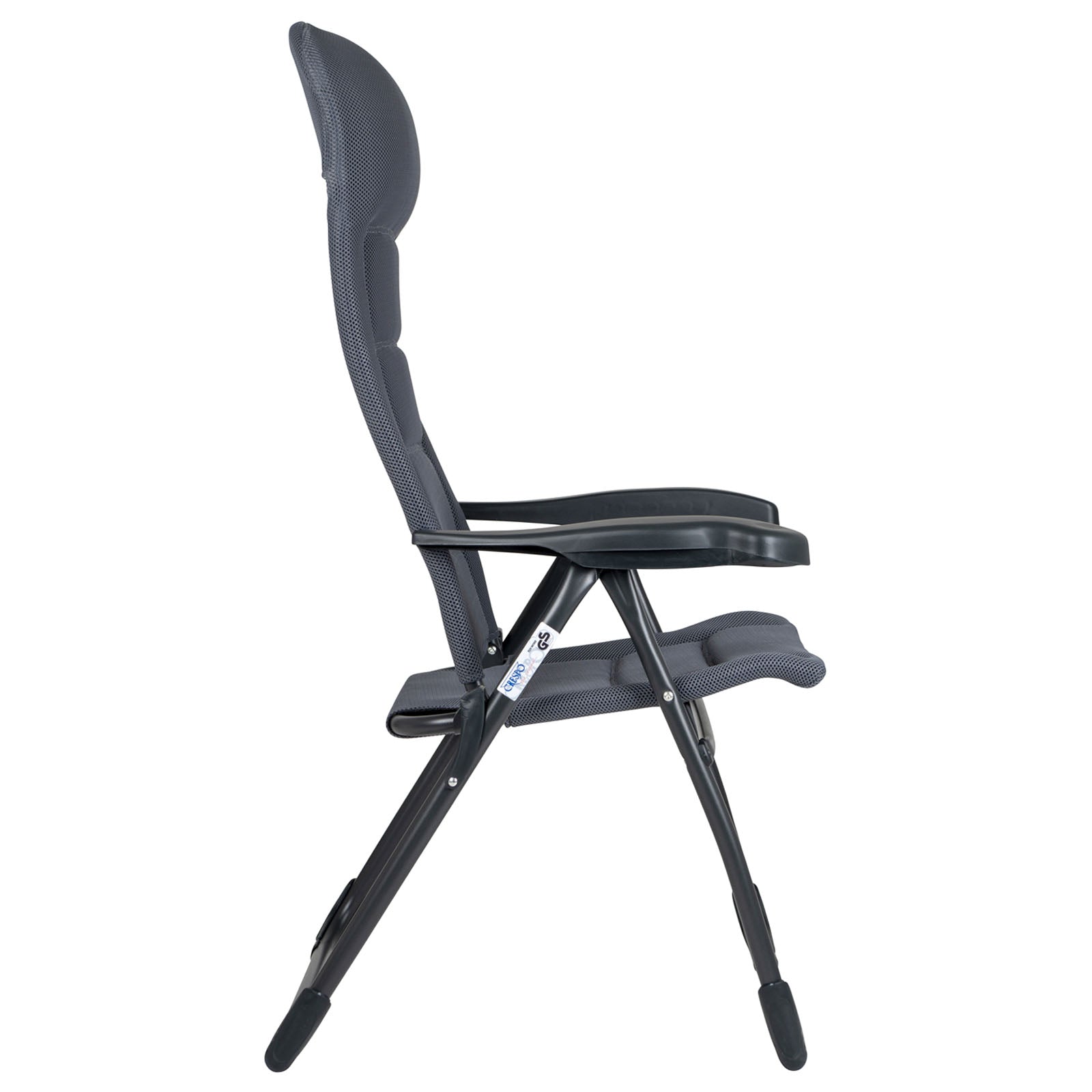 Chaise de jardin CRESPO AP 215 Air Deluxe Chaise longue de camping pliante en aluminium 110 kg