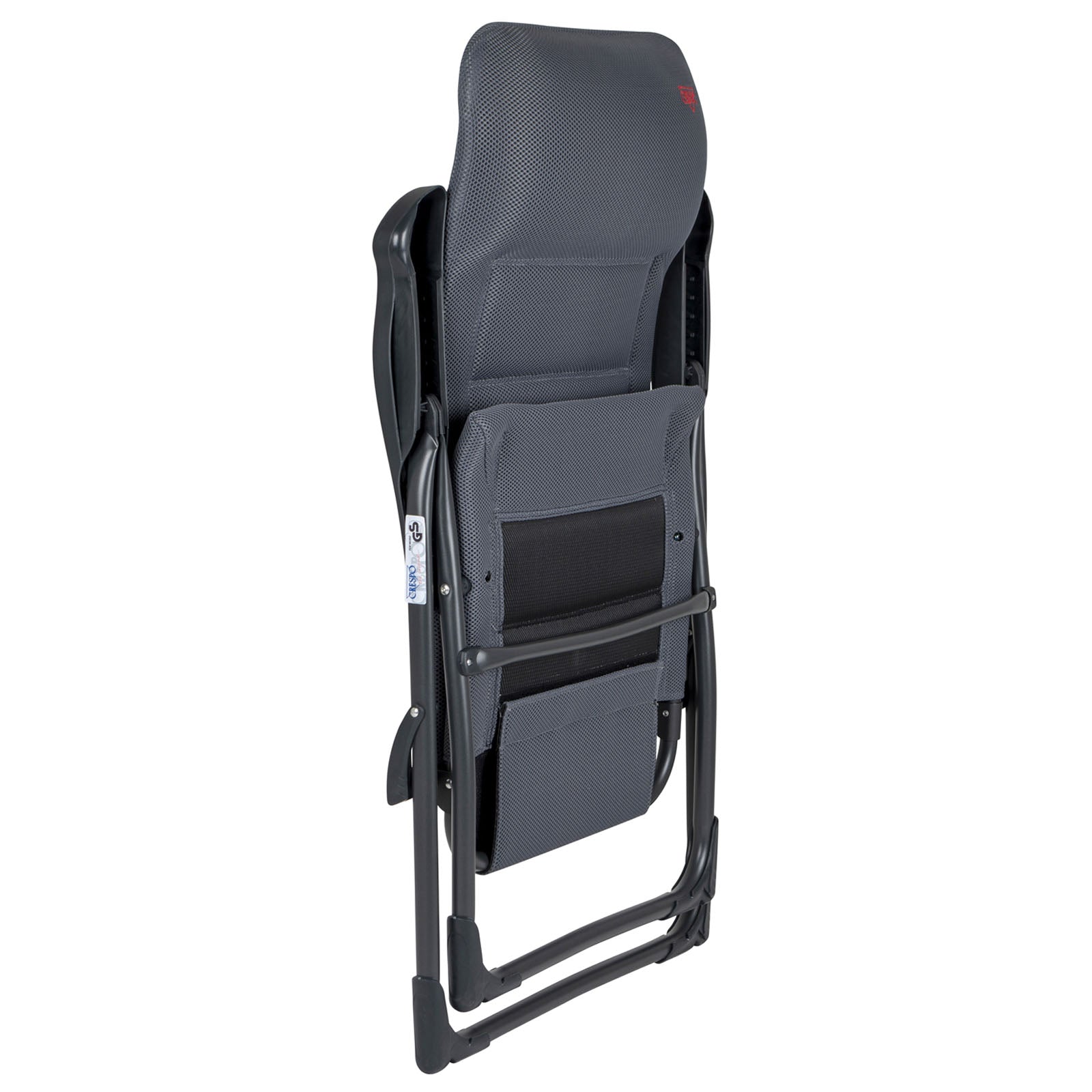 Chaise de jardin CRESPO AP 215 Air Deluxe Chaise longue de camping pliante en aluminium 110 kg
