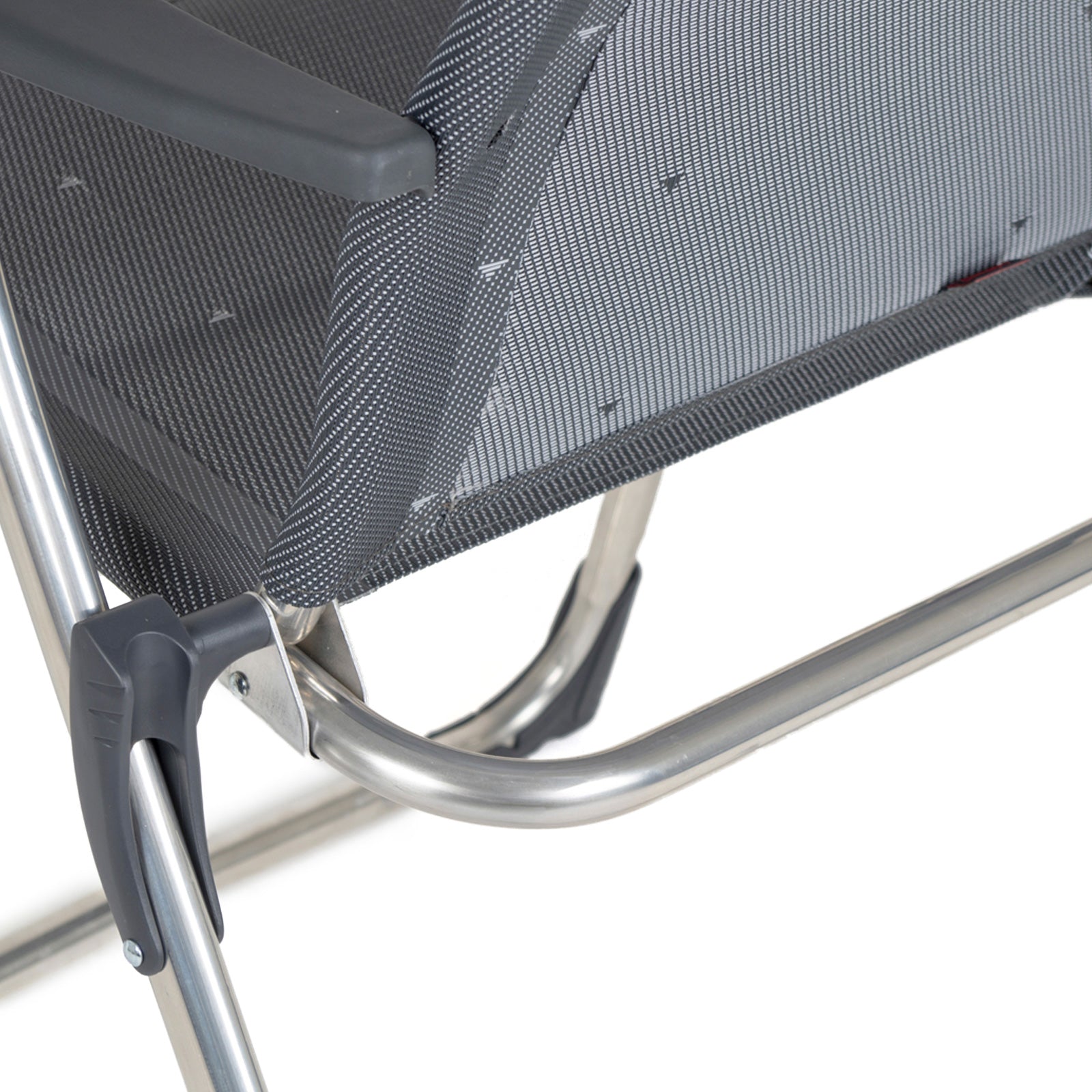 Chaise de camping CRESPO AL 215 Chaise longue de jardin Chaise pliante Pliable Aluminium 110 kg