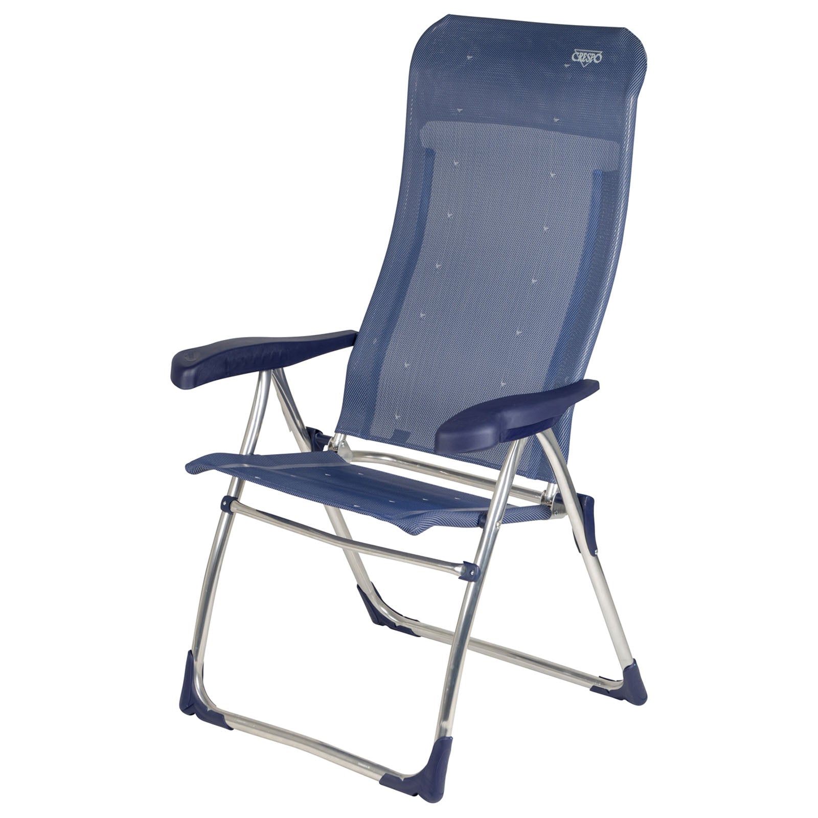 Chaise de camping CRESPO AL 215 Chaise longue de jardin Chaise pliante Pliable Aluminium 110 kg