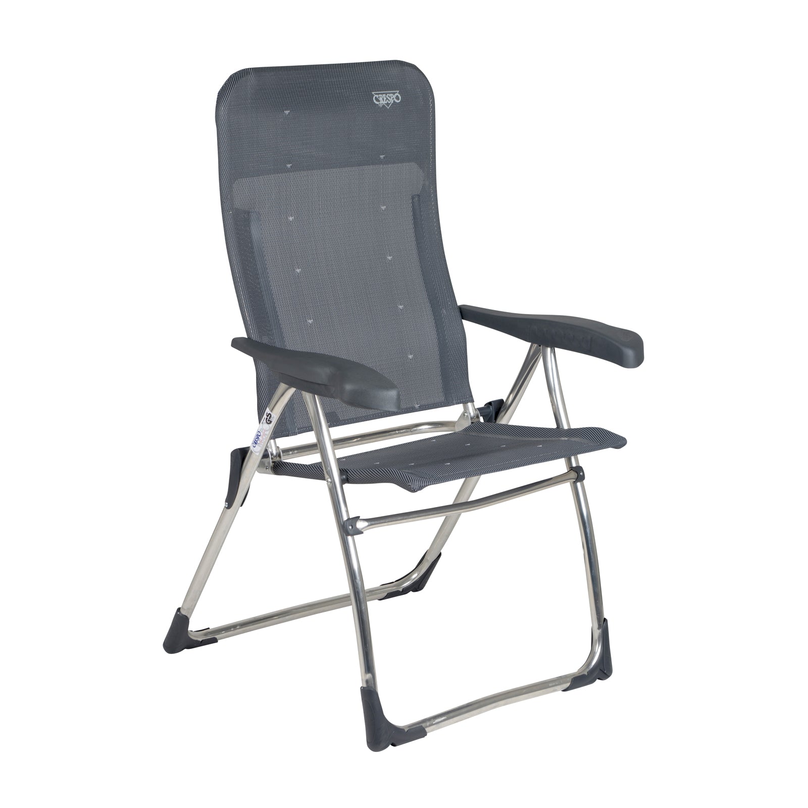 Chaise de camping CRESPO AL 212 Chaise longue de jardin Chaise pliante Pliable Aluminium 110 kg