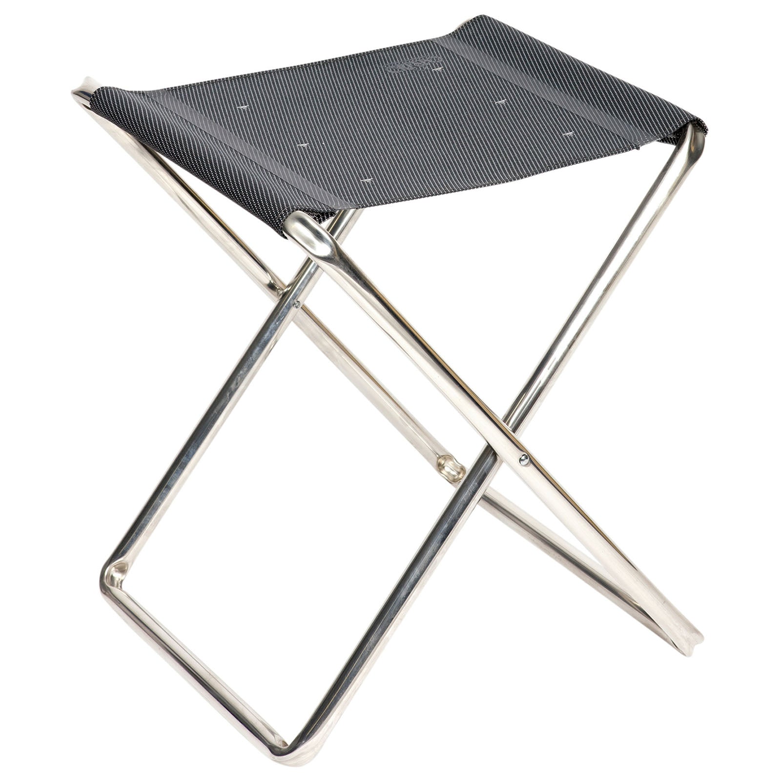 CRESPO Mini Falthocker AL302 Camping Klapphocker Angel Hocker Sitz Fußablage Alu