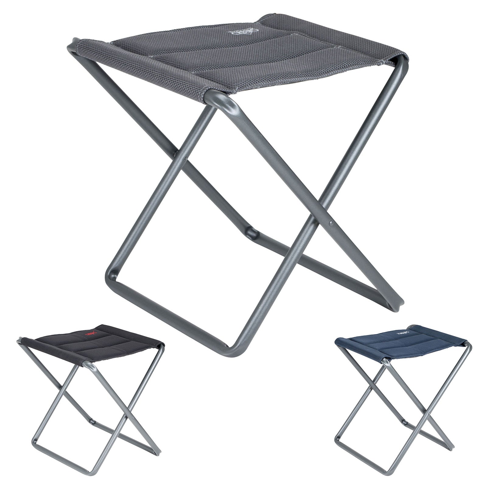 Tabouret pliant CRESPO AL 302 Air Deluxe, tabouret de camping pliant, tabouret de pêche rembourré en aluminium