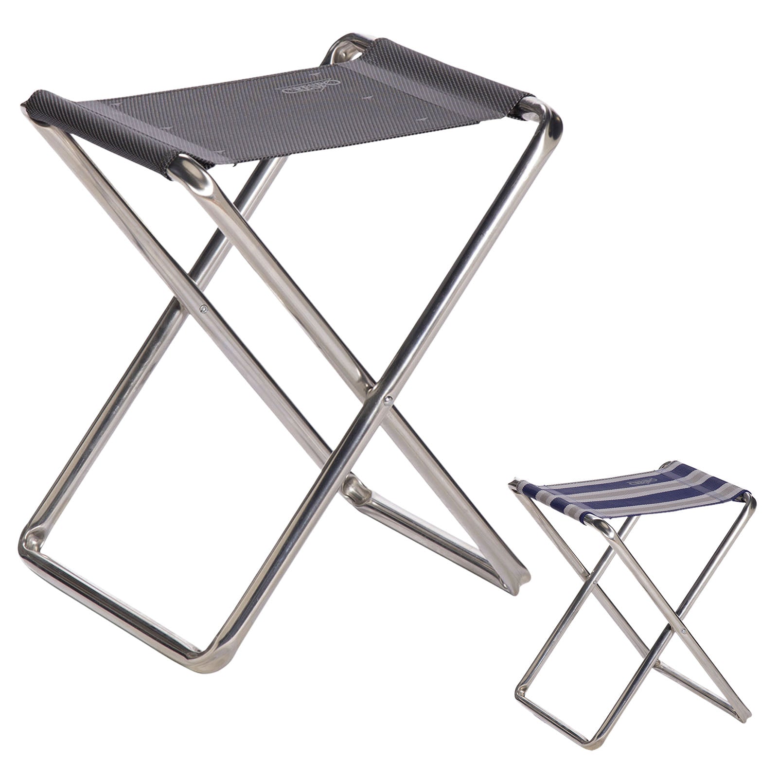 CRESPO Mini Camping Stool AL 301 Folding Stool Fishing Stool Seat Aluminium Light 90 kg