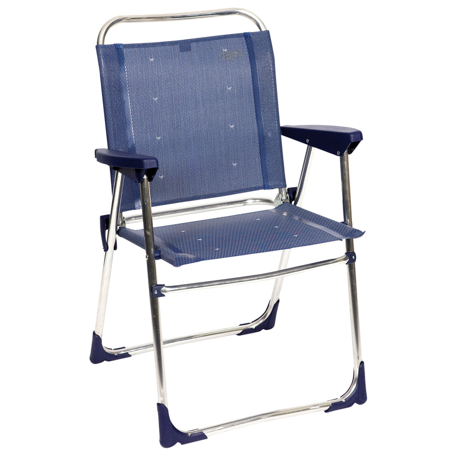 Chaise de camping pliante CRESPO AL 219, chaise de plage pliante, pliable, en aluminium, légère, 110 kg