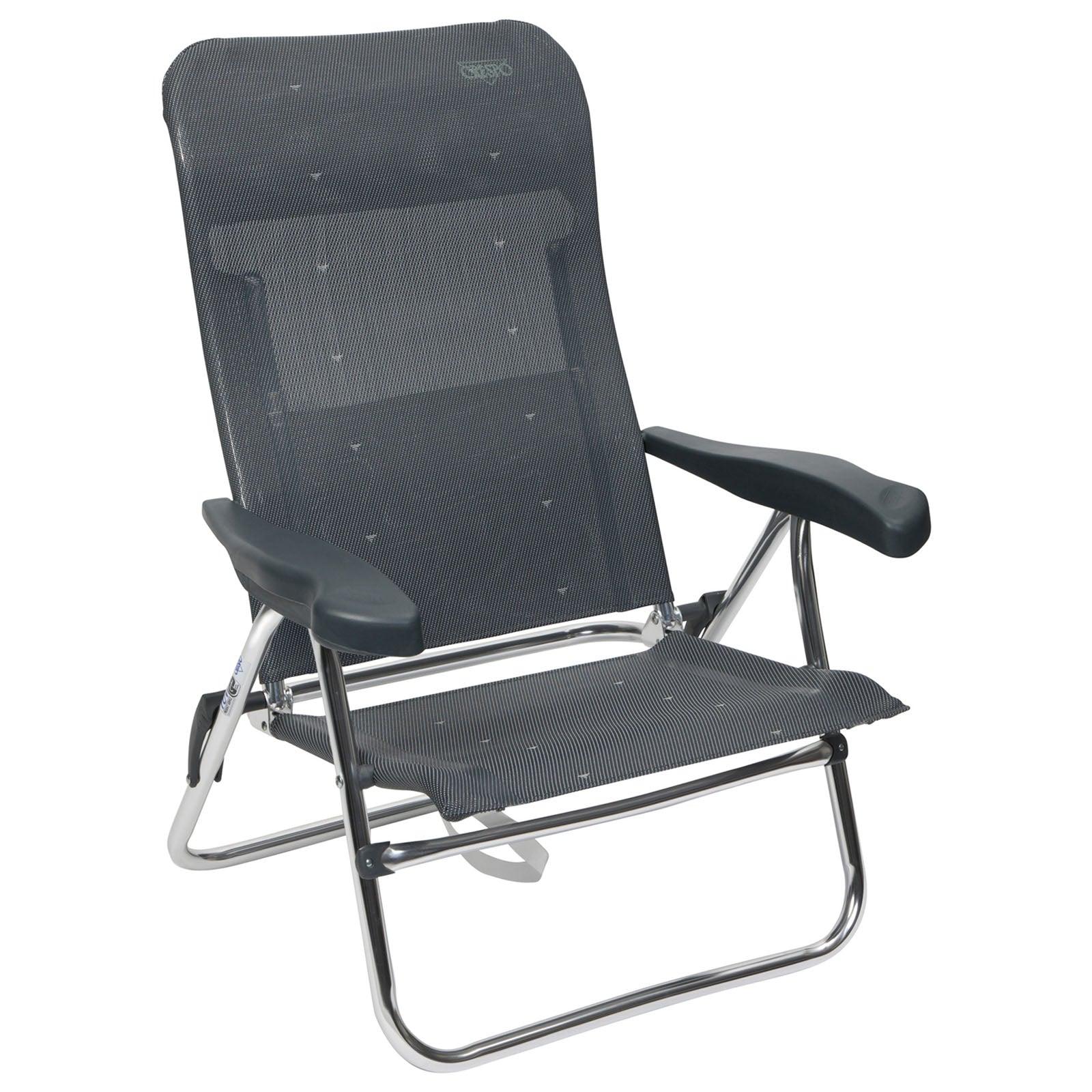 Chaise de plage CRESPO AL 205 chaise longue de jardin de camping chaise pliante pliable en aluminium
