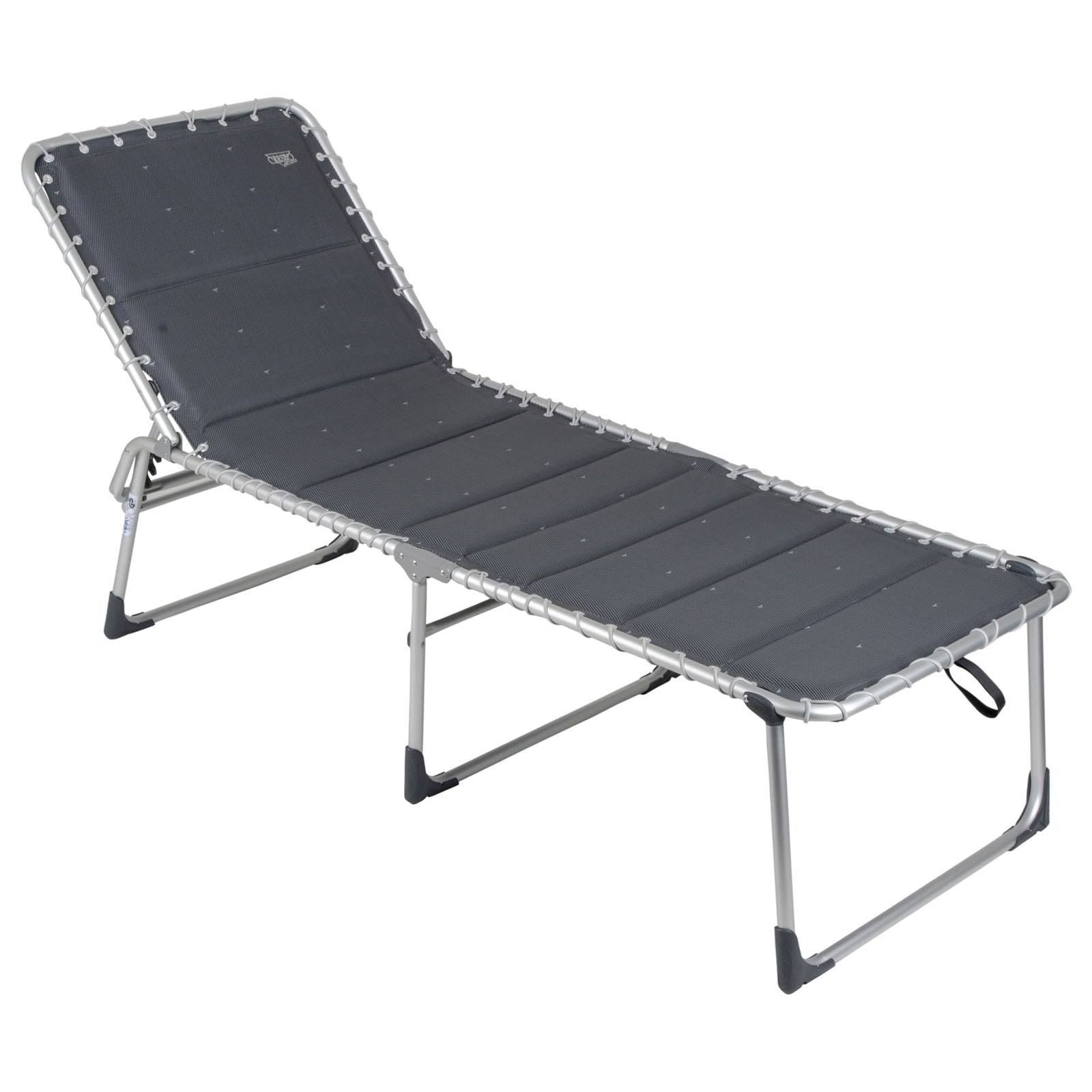 CRESPO Sun Lounger AP 364 XL Deluxe Camping Beach Garden Lounger Alu