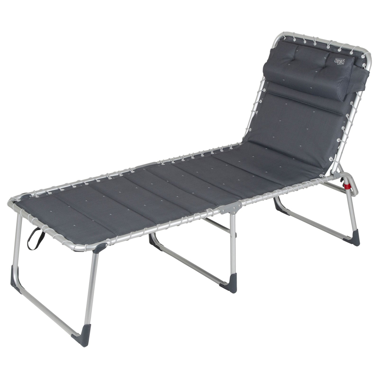 CRESPO Sun Lounger AP 364 XL Deluxe Camping Beach Garden Lounger Alu