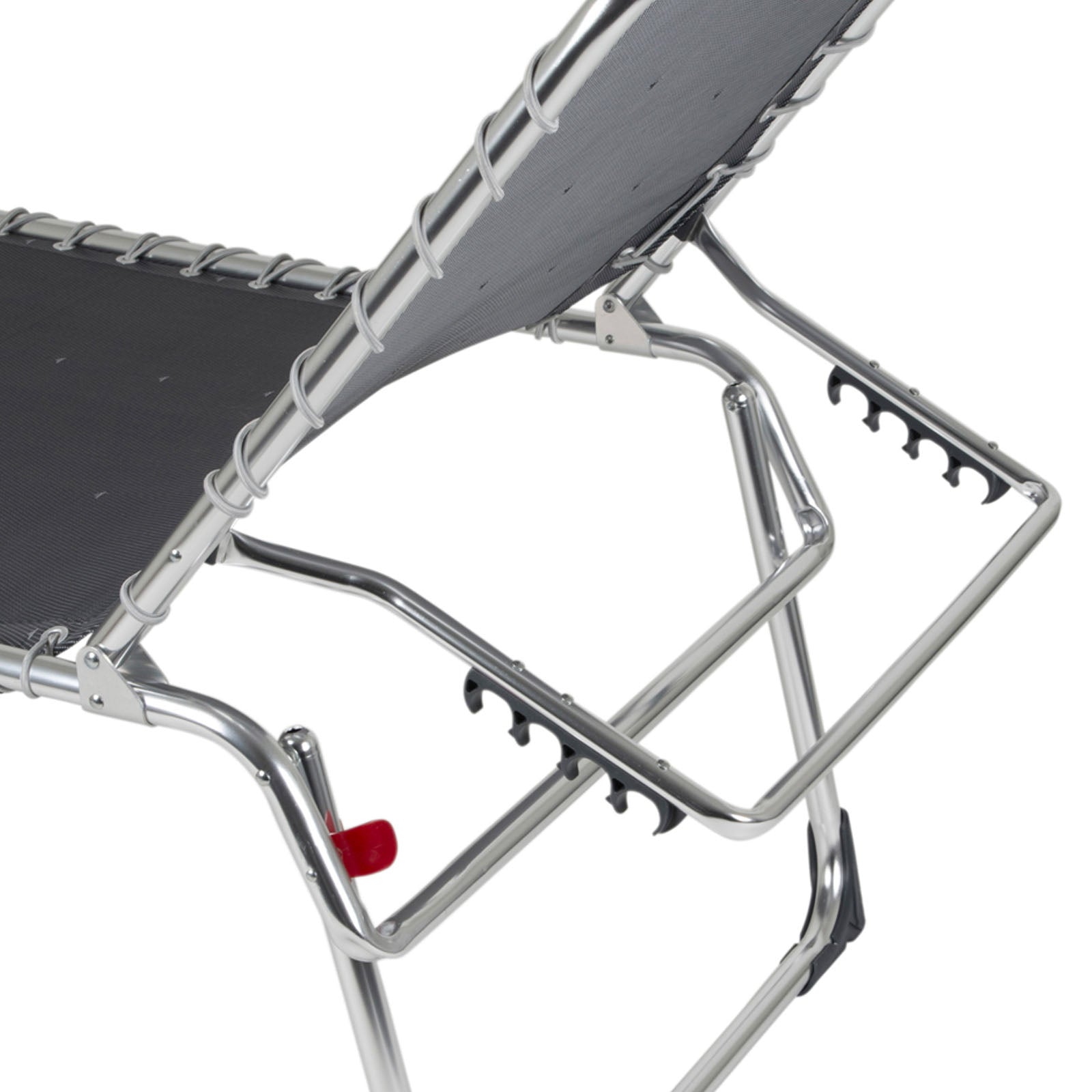 Chaise longue de jardin pliable CRESPO AL 364 en aluminium XL