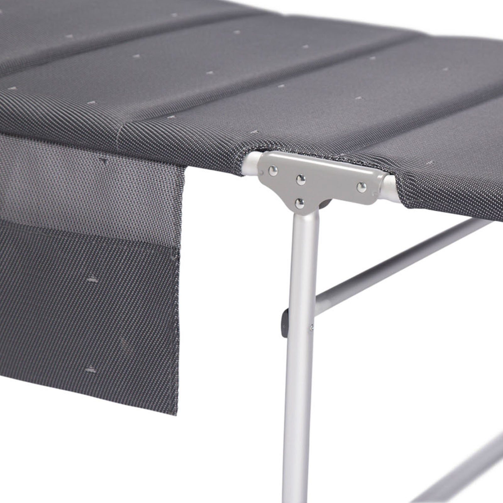 Chaise longue de jardin de camping CRESPO AL 363 Deluxe pliable en aluminium XL