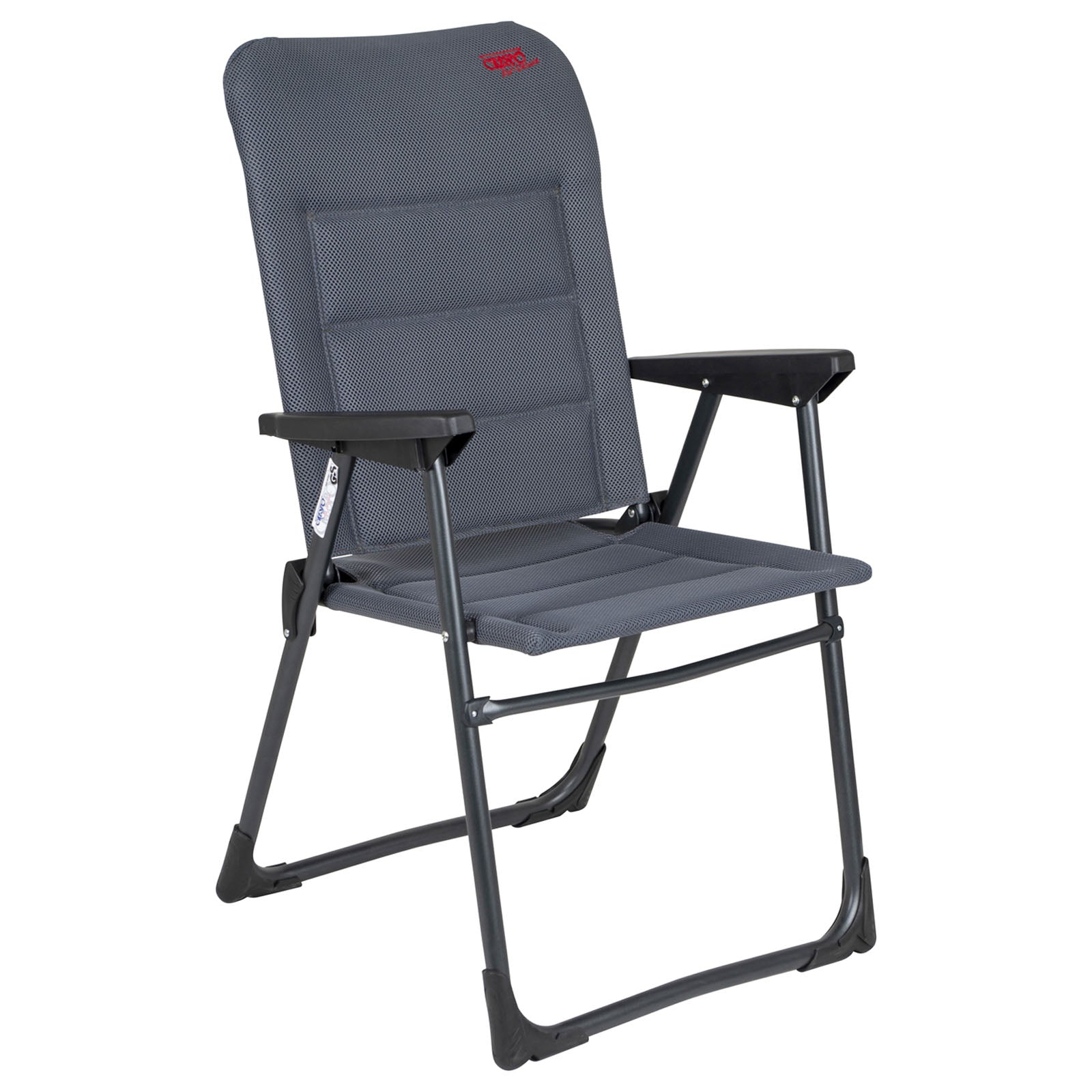 Chaise de camping CRESPO AP 218 Air Deluxe Chaise longue de jardin pliante en aluminium