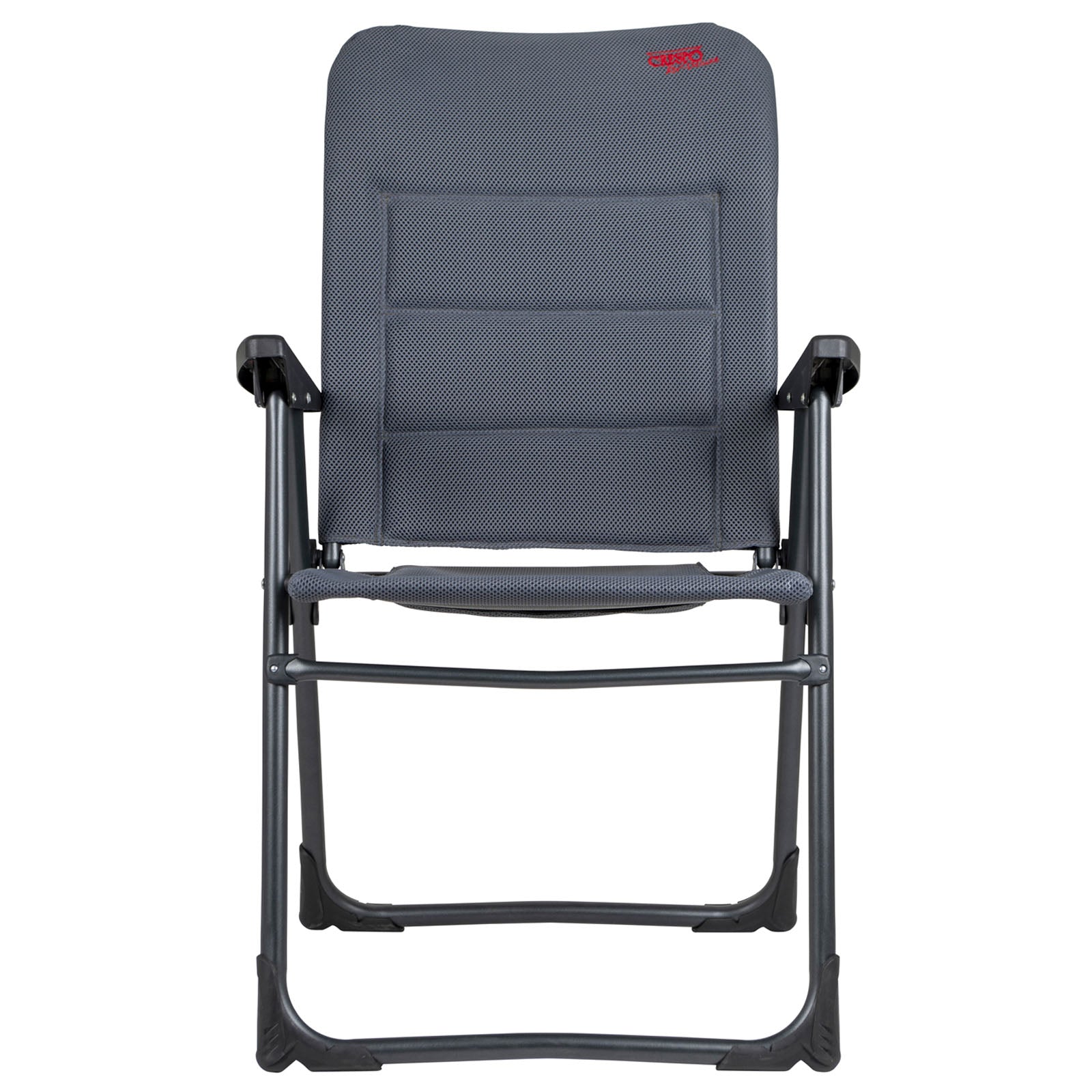 Chaise de camping CRESPO AP 218 Air Deluxe Chaise longue de jardin pliante en aluminium