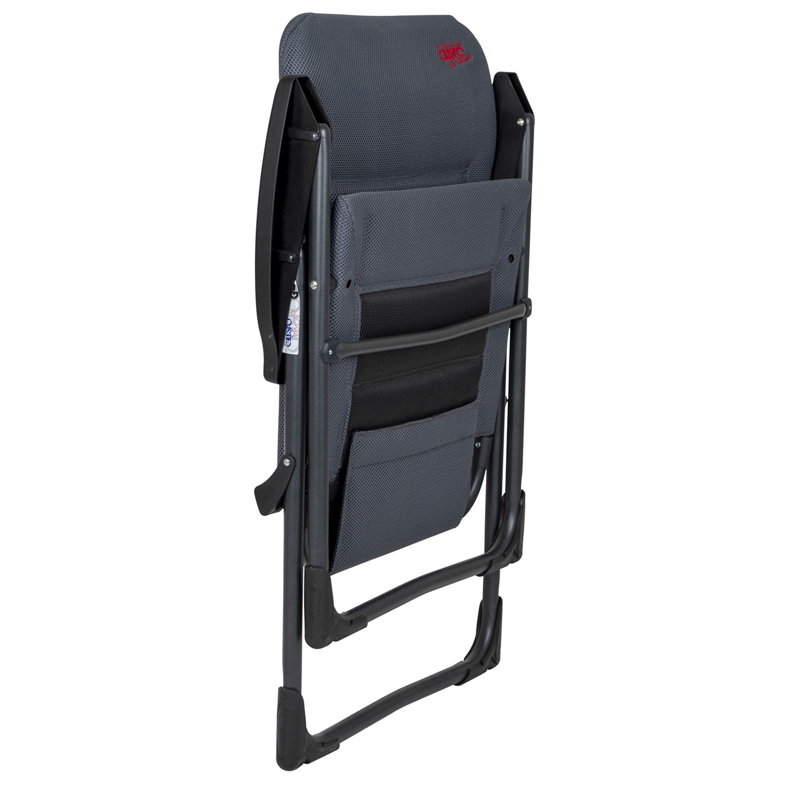 Chaise de camping CRESPO AP 218 Air Deluxe Chaise longue de jardin pliante en aluminium