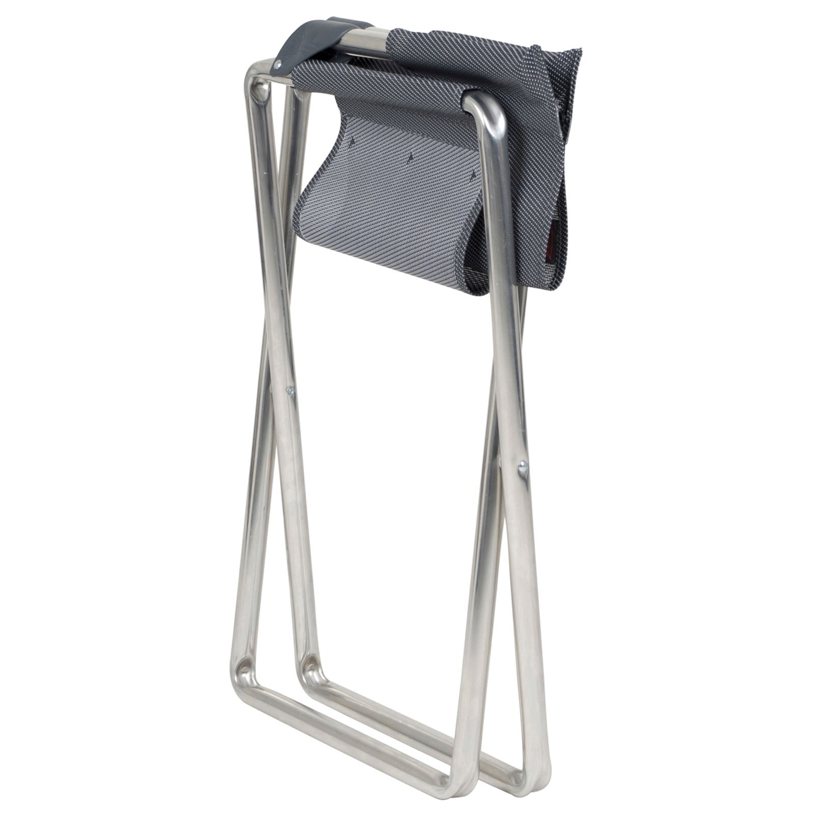 CRESPO Falthocker AL304 Camping Stuhl Klappbar Angel Hocker Sitz Alu Rückenlehne