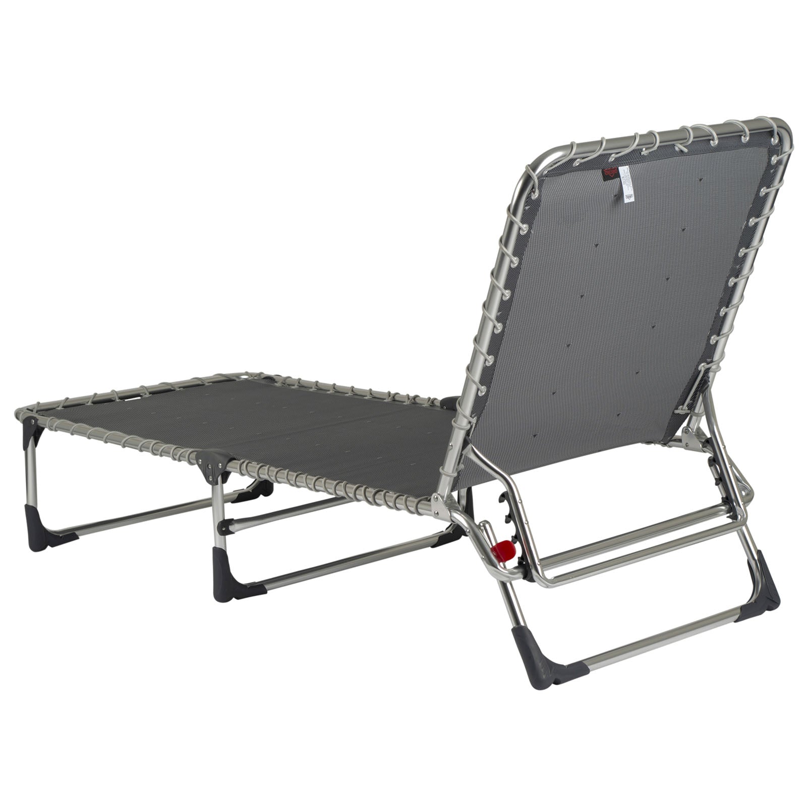 Chaise longue CRESPO AL 367, chaise longue trépied en aluminium pour camping, plage, jardin