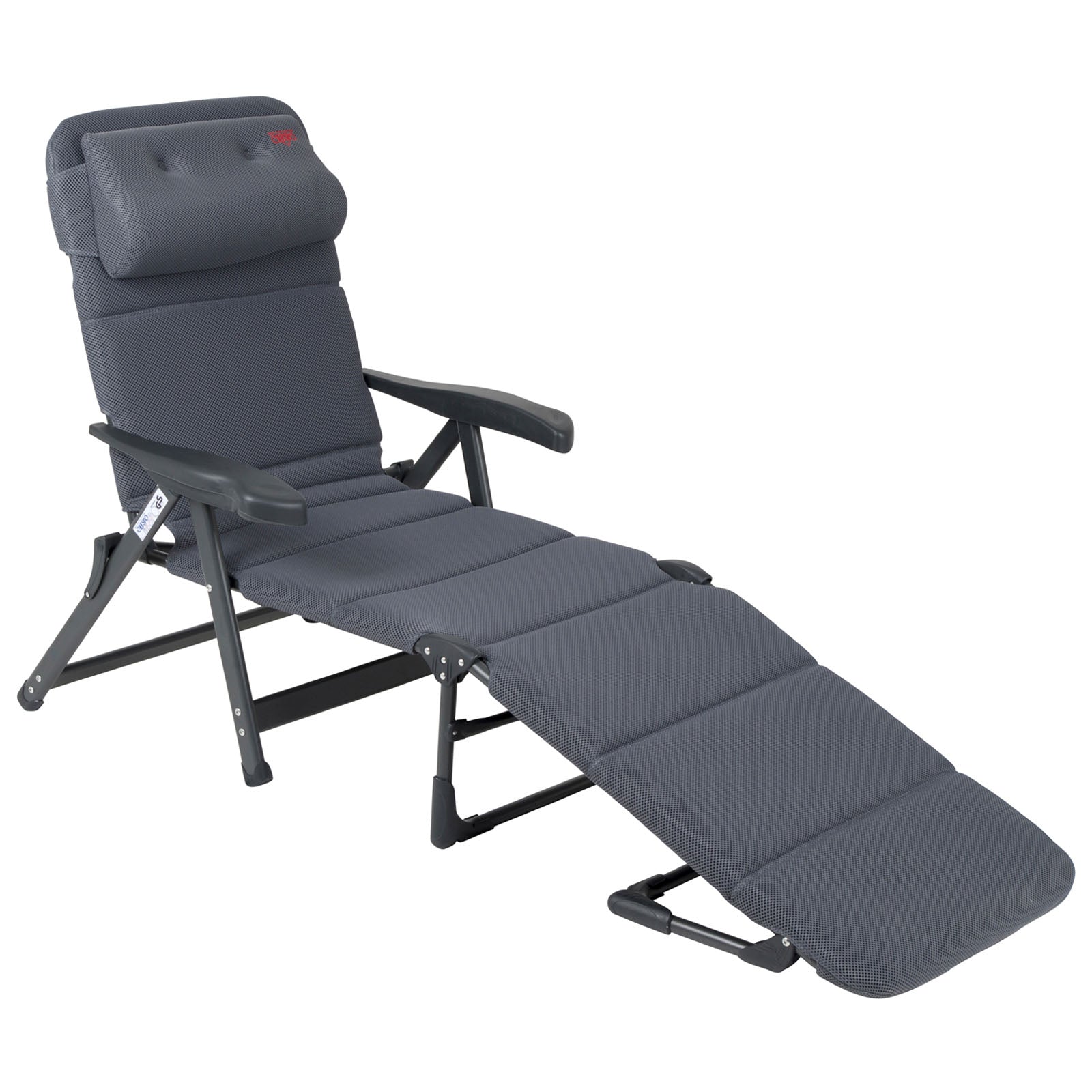 CRESPO sun lounger AP 233 Air Deluxe camping beach garden lounger aluminum