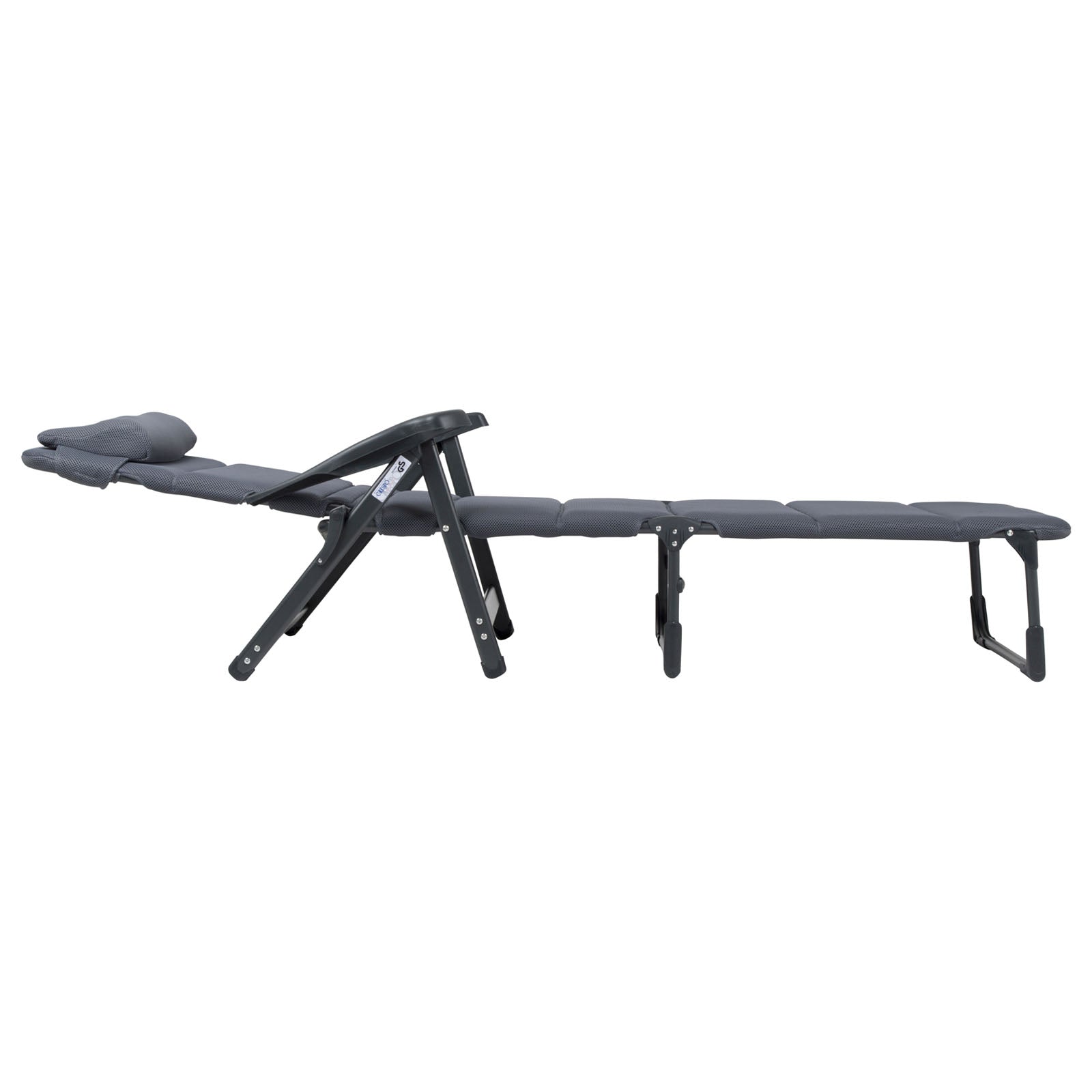 CRESPO sun lounger AP 233 Air Deluxe camping beach garden lounger aluminum