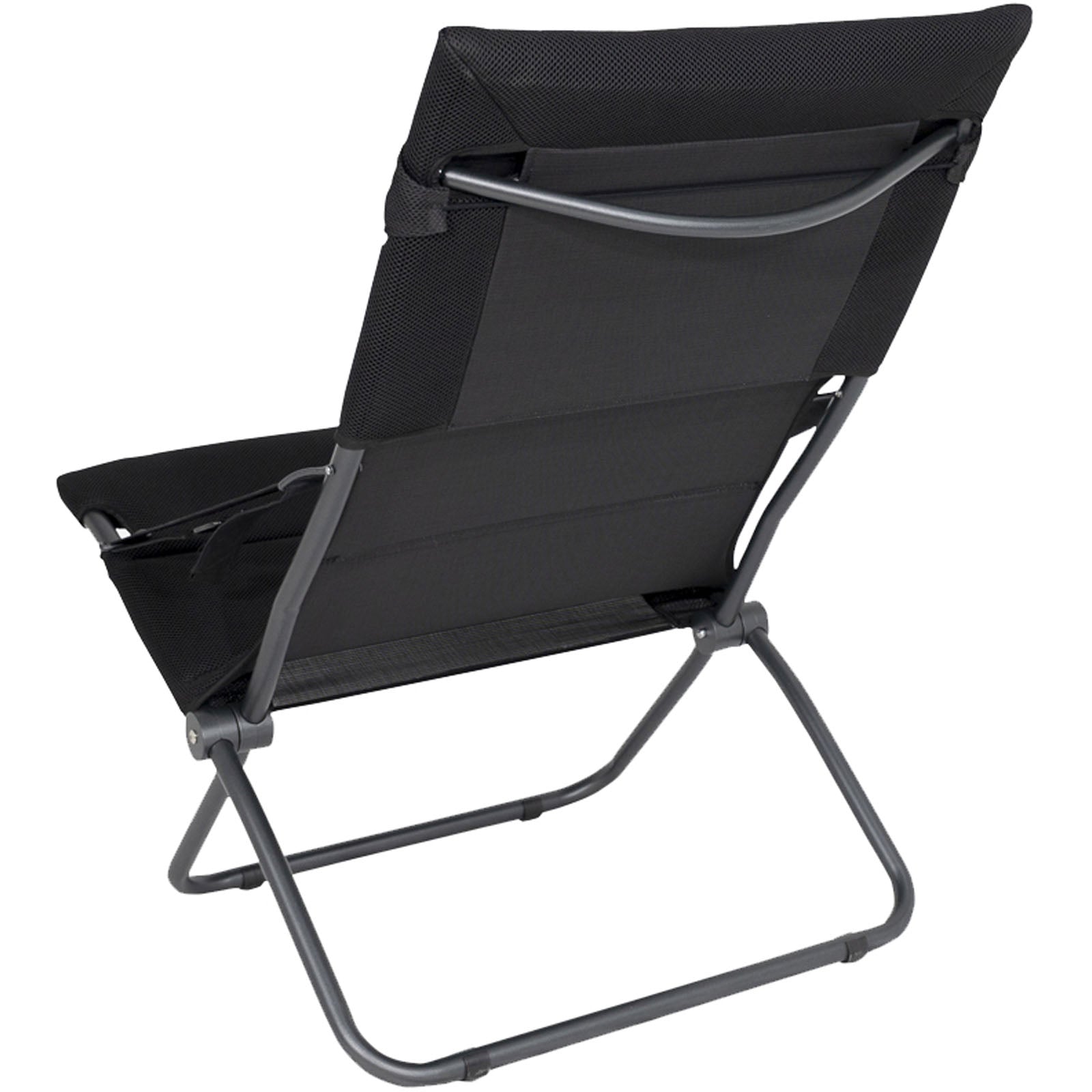 Chaise de camping CRESPO AP 263 Air Deluxe, chaise longue de jardin pliante en aluminium