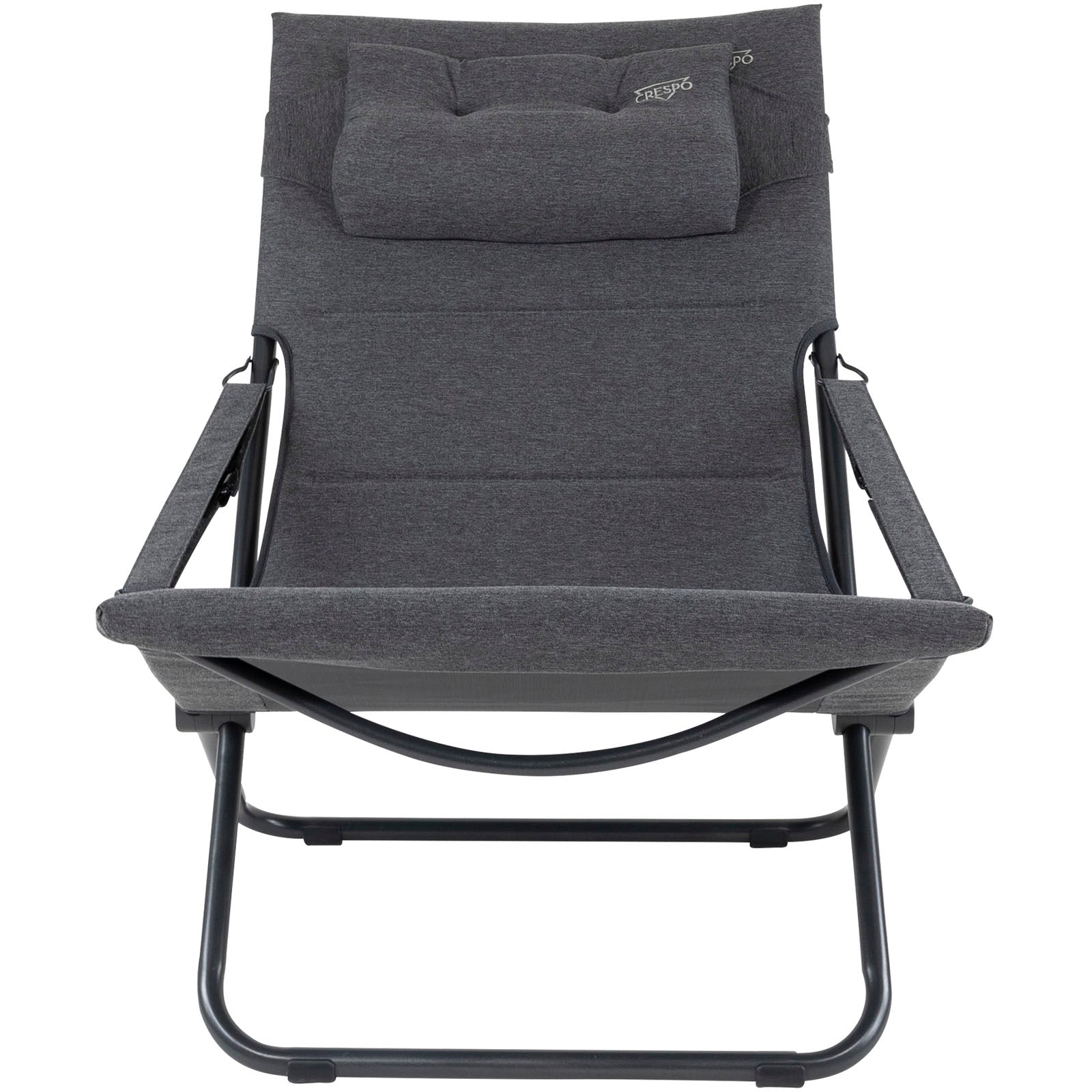 CRESPO Camping Chair AP263 Tex Supreme Garden Lounger Folding Chair Aluminium