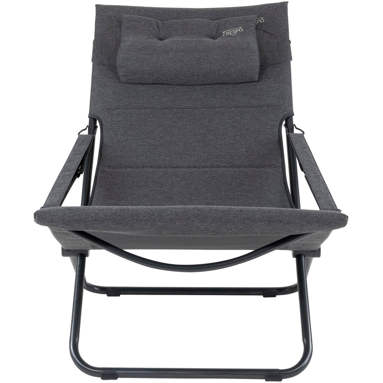 CRESPO Camping Chair AP263 Tex Supreme Garden Lounger Folding Chair Aluminium