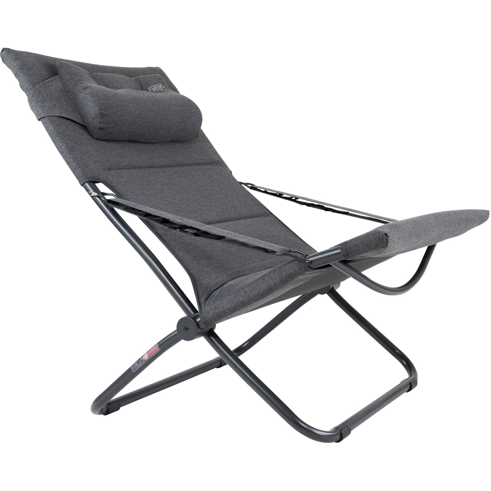 CRESPO Camping Chair AP263 Tex Supreme Garden Lounger Folding Chair Aluminium