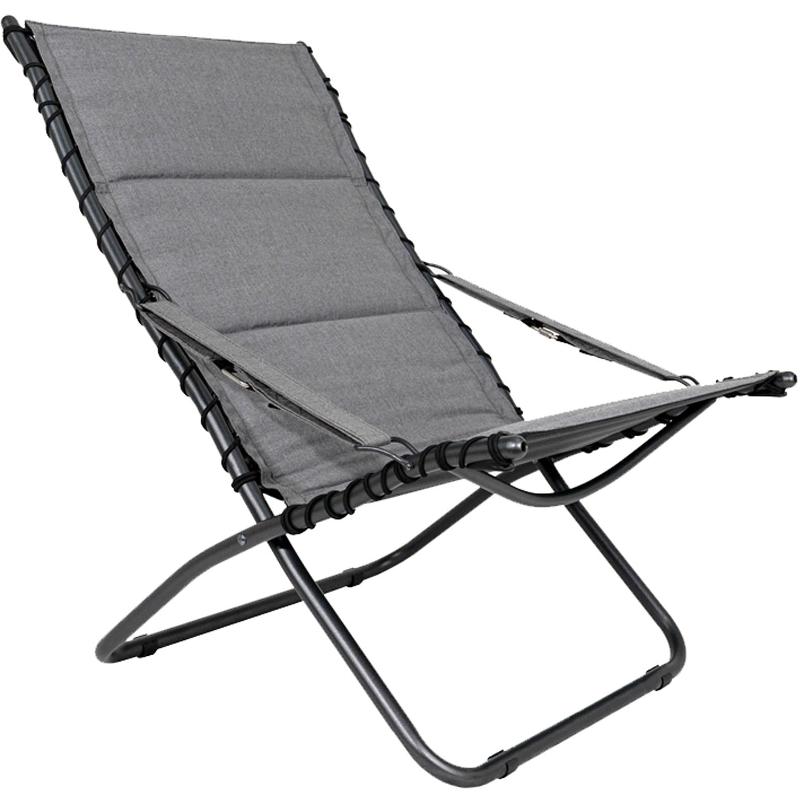 Chaise de camping CRESPO AP 262 Tex Comfort – Chaise longue de jardin, chaise pliante en aluminium