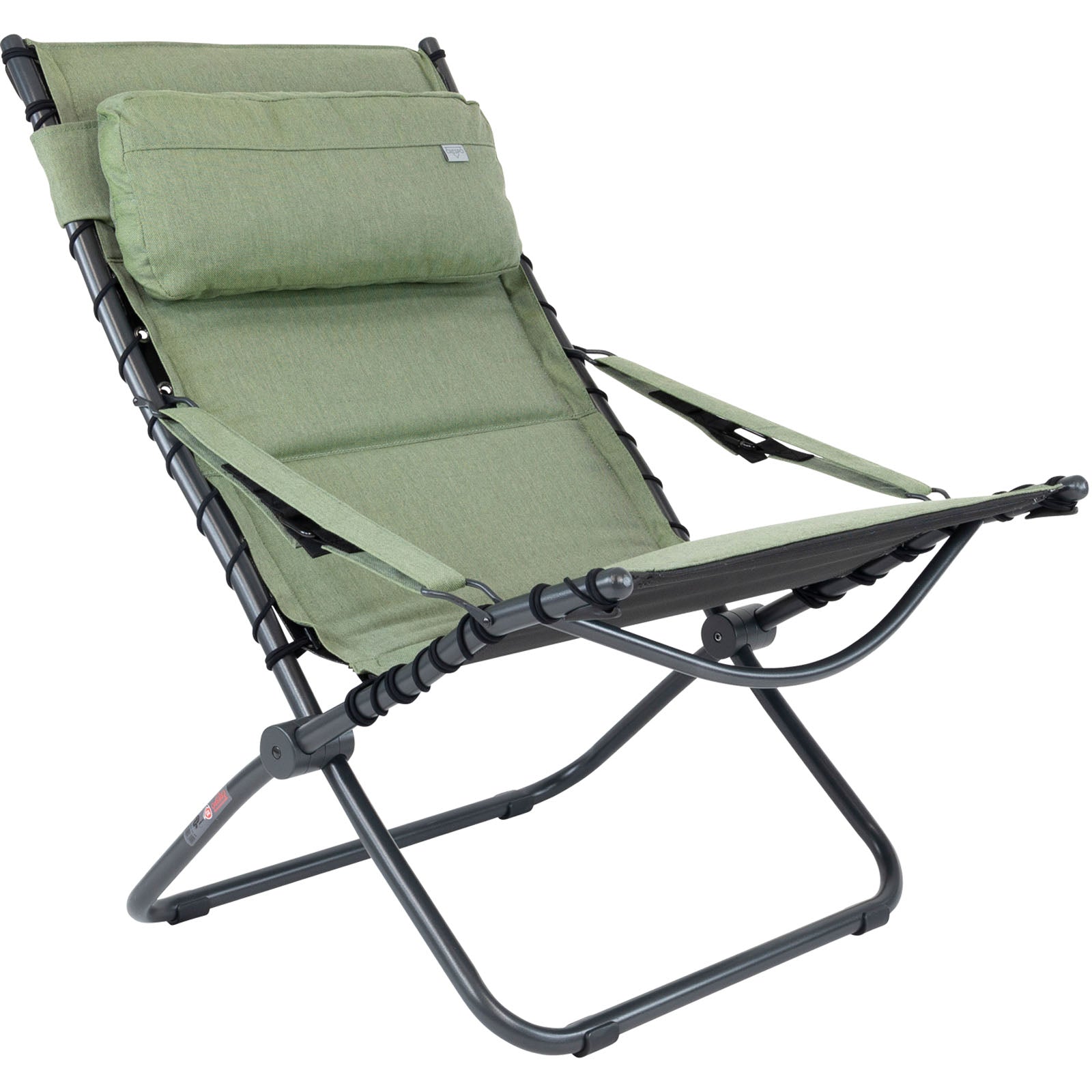 Chaise de camping CRESPO AP 262 Tex Comfort Chaise longue de jardin pliante en aluminium