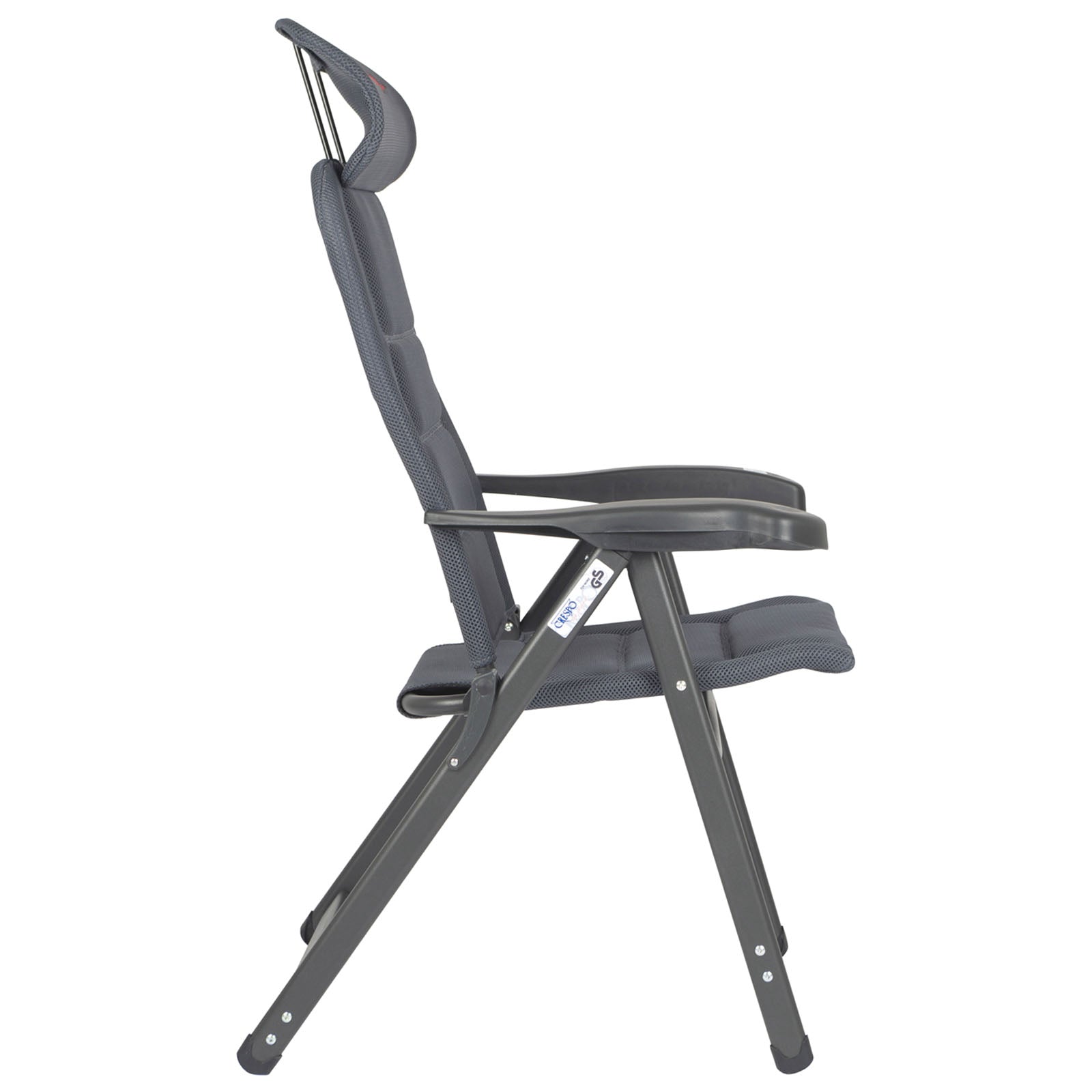 CRESPO Garden Chair AP 235 Air Deluxe Compact Camping Lounger Chair Folding Chair Alu