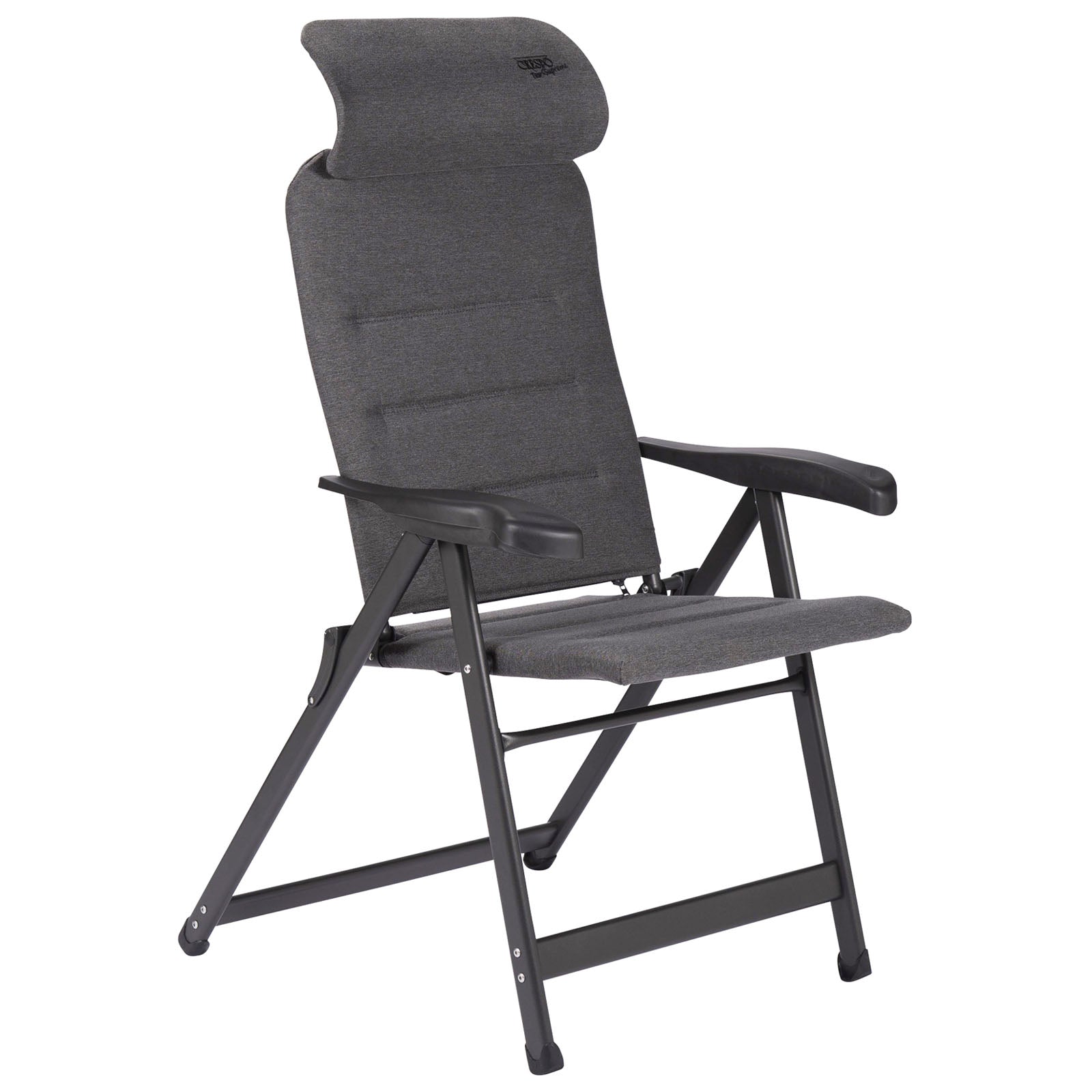 CRESPO Campingstuhl AP237 Tex Supreme Compact Klappstuhl Liege Stuhl Faltbar Alu