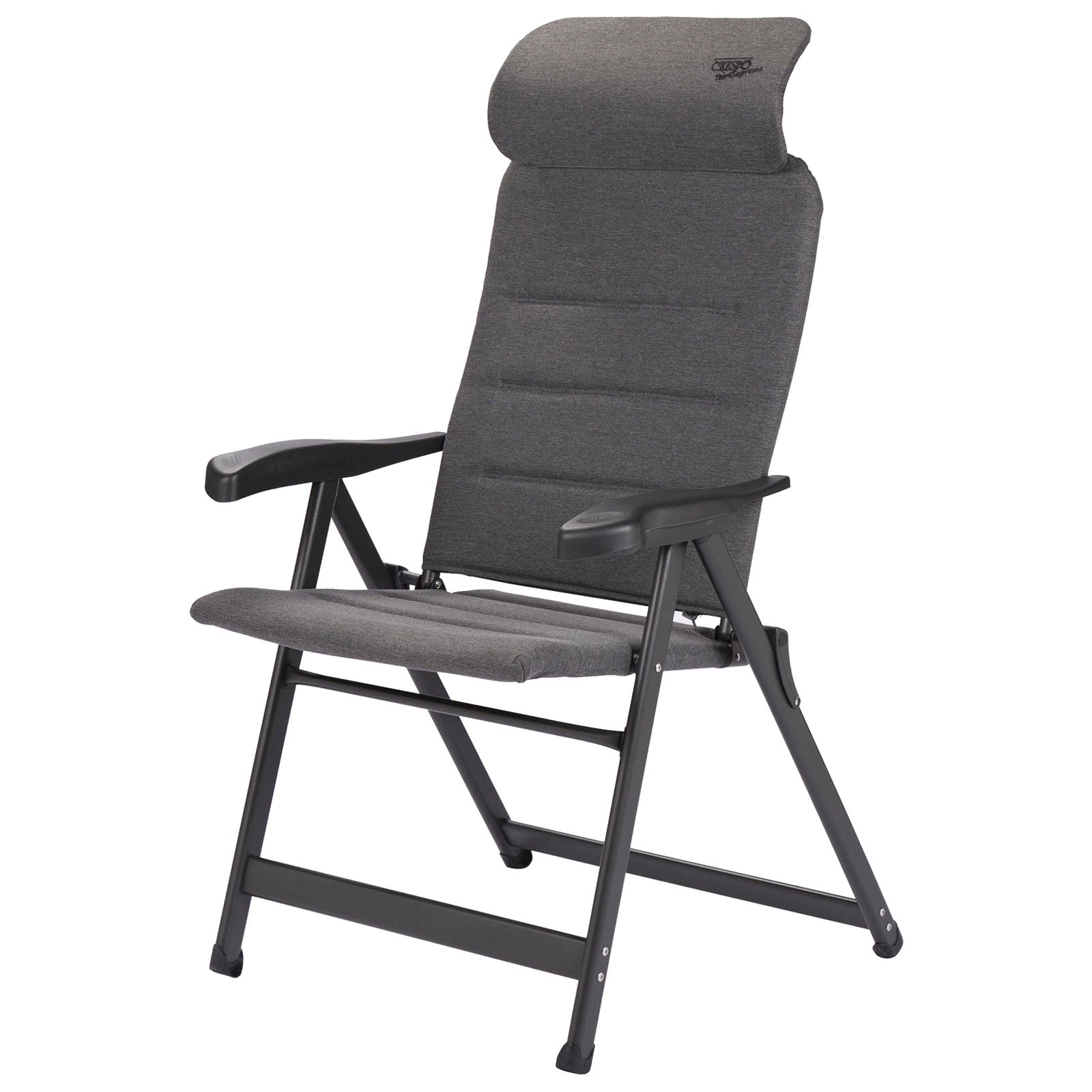 CRESPO Campingstuhl AP237 Tex Supreme Compact Klappstuhl Liege Stuhl Faltbar Alu