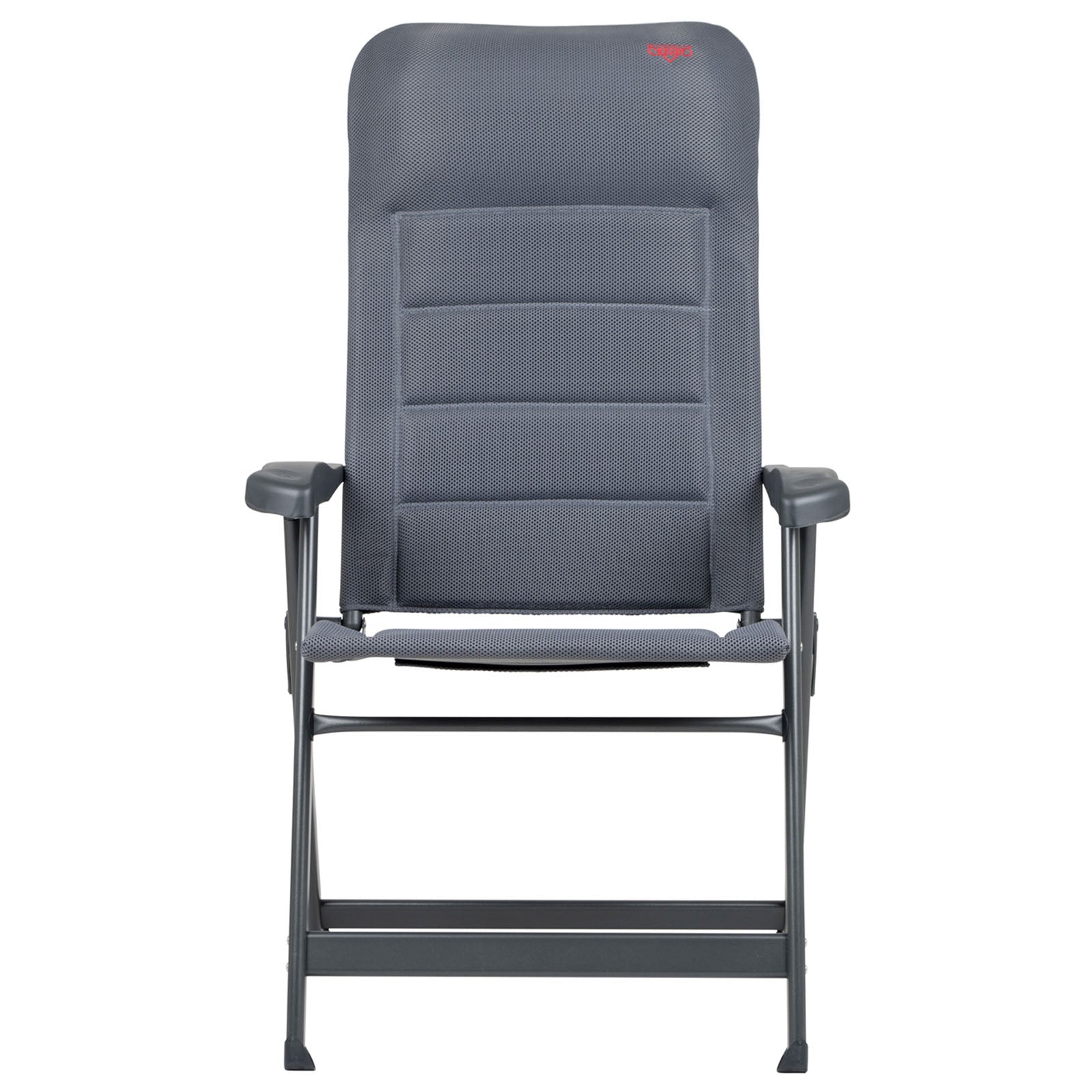 Chaise de jardin pliante CRESPO AP237, fauteuil de camping à dossier haut, pliable en aluminium