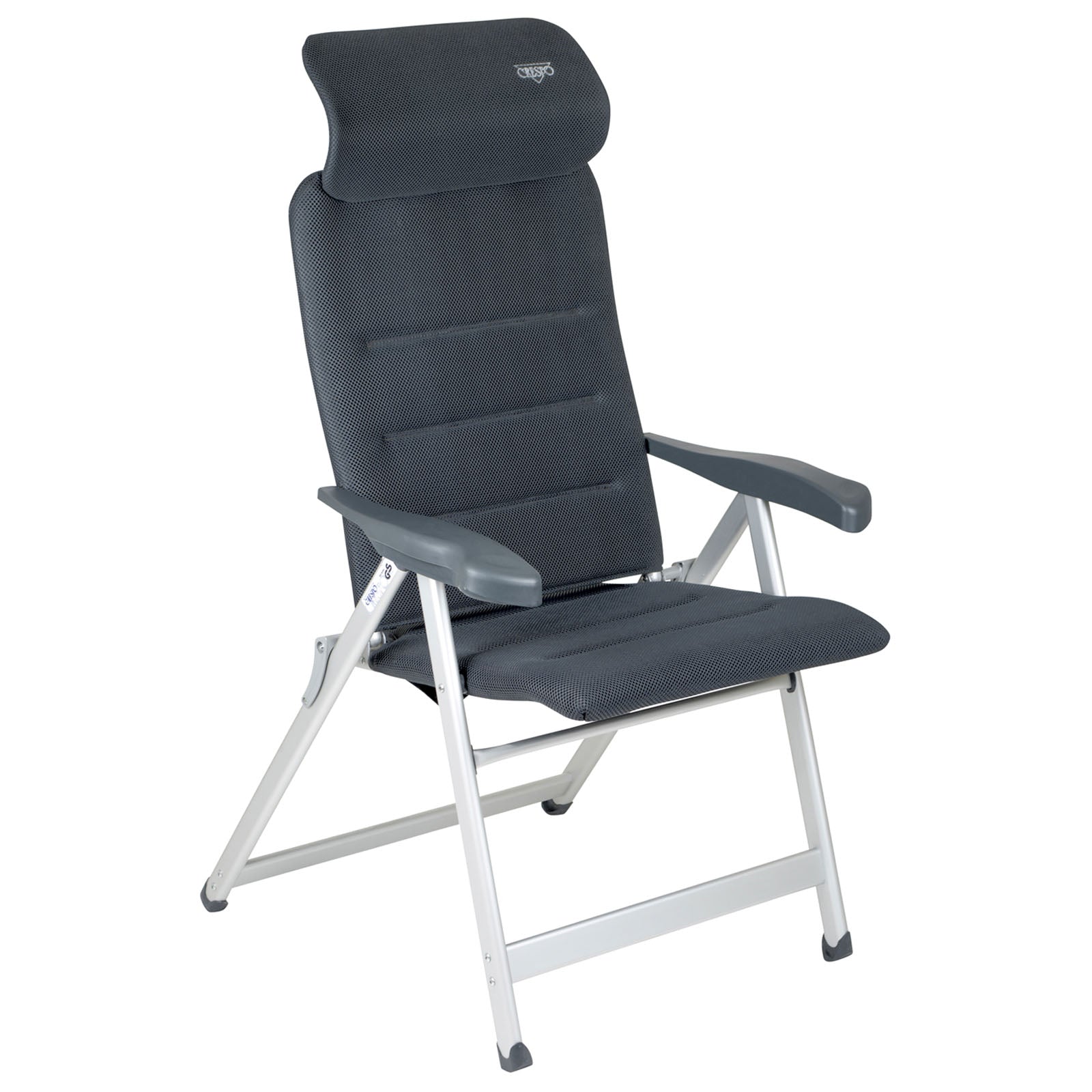 Chaise de camping CRESPO AA 237 Air Elite Chaise longue de jardin compacte Chaise pliante Alu