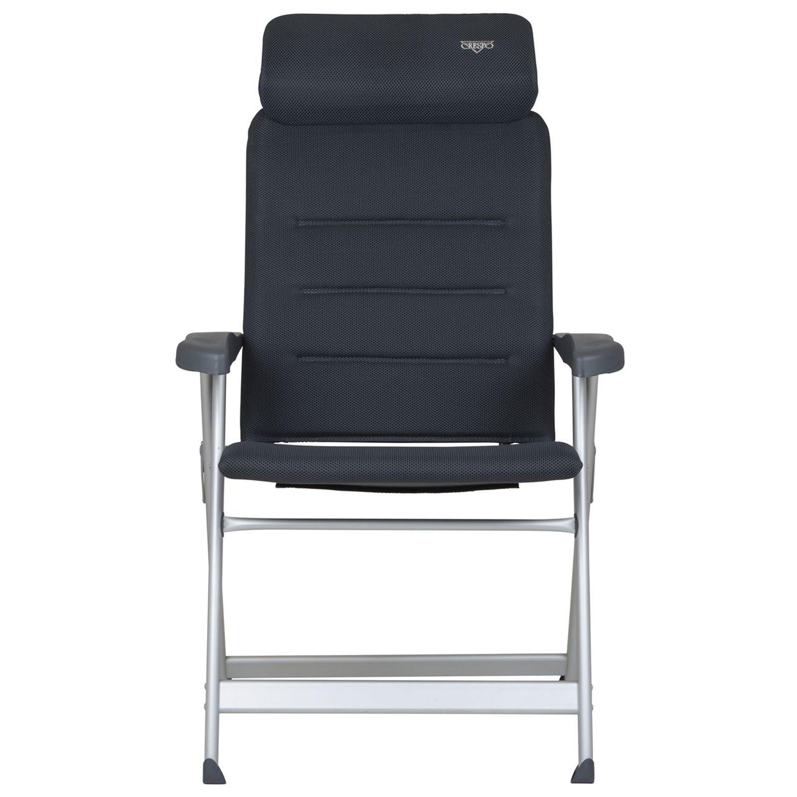 Chaise de camping CRESPO AA 237 Air Elite Chaise longue de jardin compacte Chaise pliante Alu