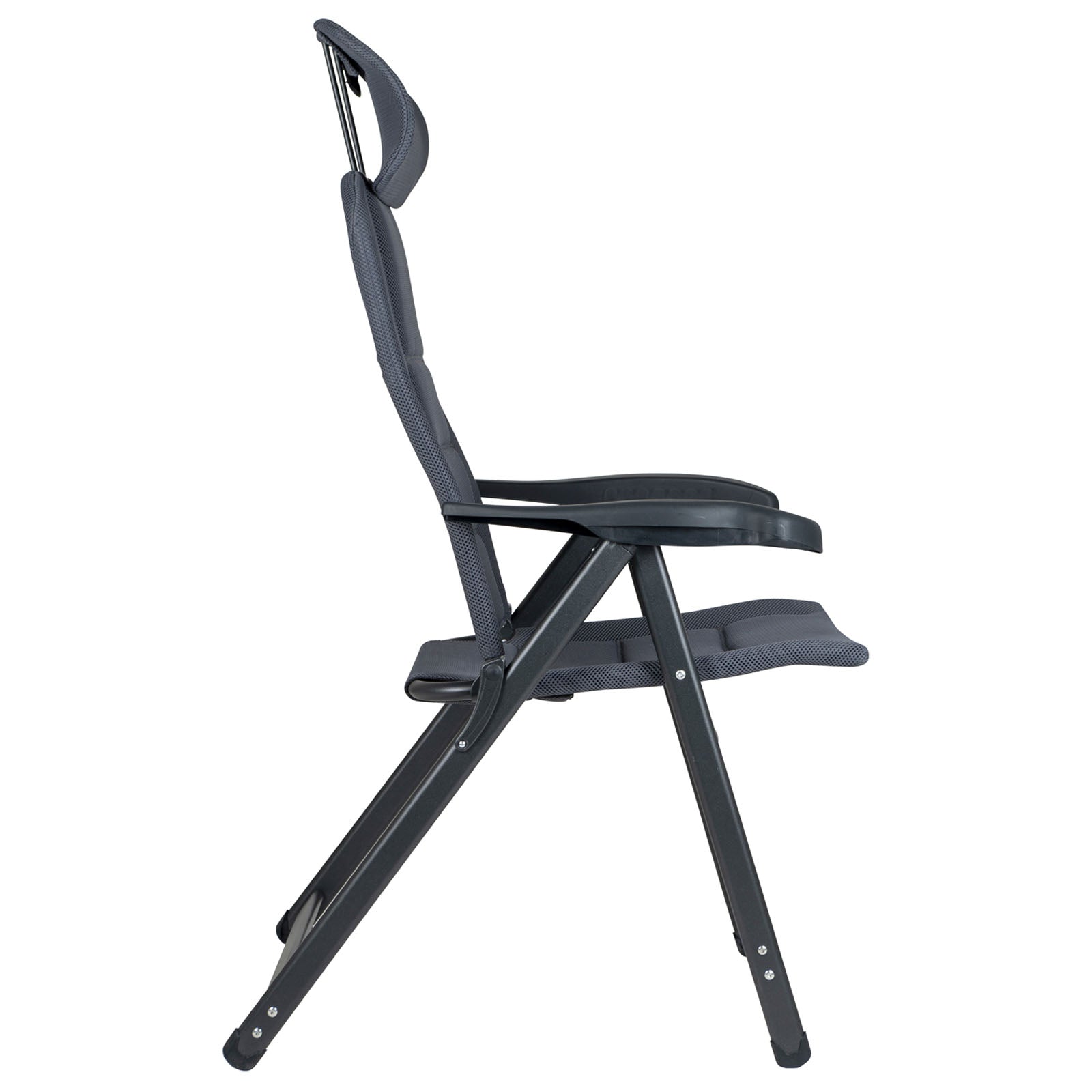 Chaise de camping CRESPO AP 237 Air Deluxe Chaise longue de jardin pliante en aluminium 140 kg