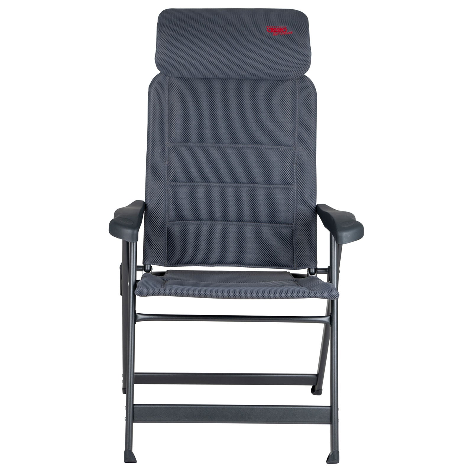 Chaise de camping CRESPO AP 237 Air Deluxe Chaise longue de jardin pliante en aluminium 140 kg