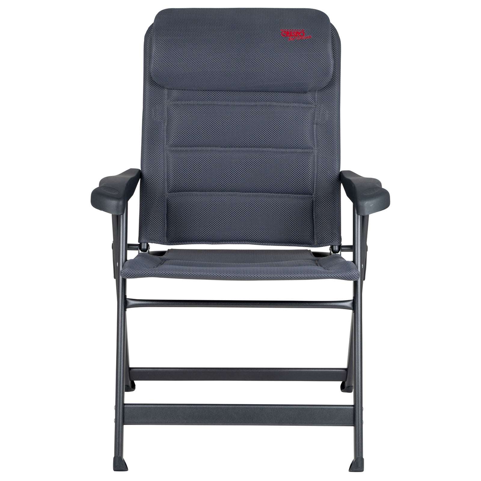 Chaise de camping CRESPO AP 237 Air Deluxe Chaise longue de jardin pliante en aluminium 140 kg