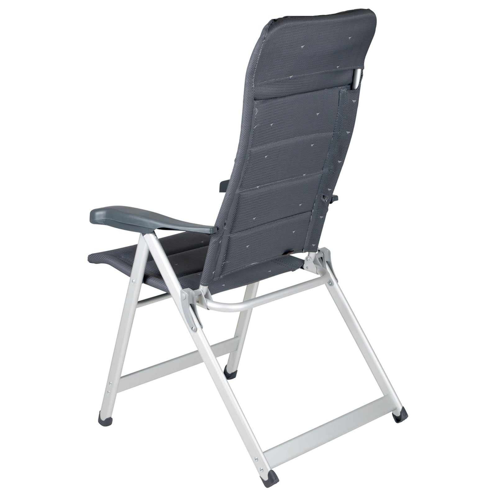 Chaise de jardin pliante de luxe CRESPO AL 237, fauteuil de camping, chaise longue, pliable en aluminium